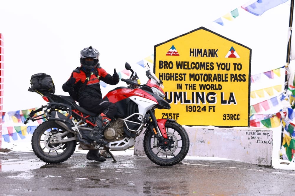 At the Highest Motorable pass in the world.