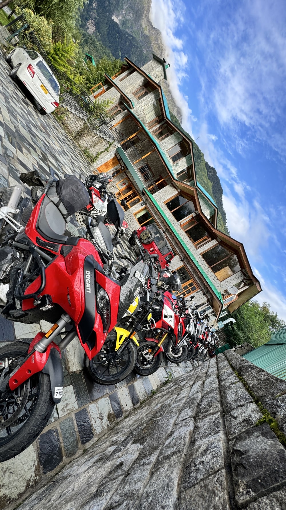Bikes also needed a break after those gruelling terrains.