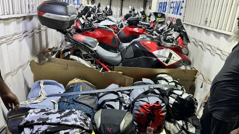 Bikes ready to be transported back