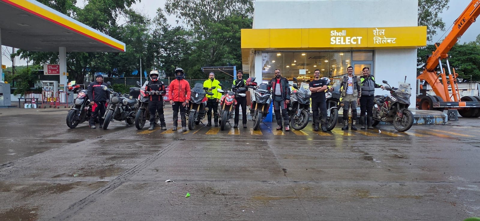 Standard meetup point for rides.