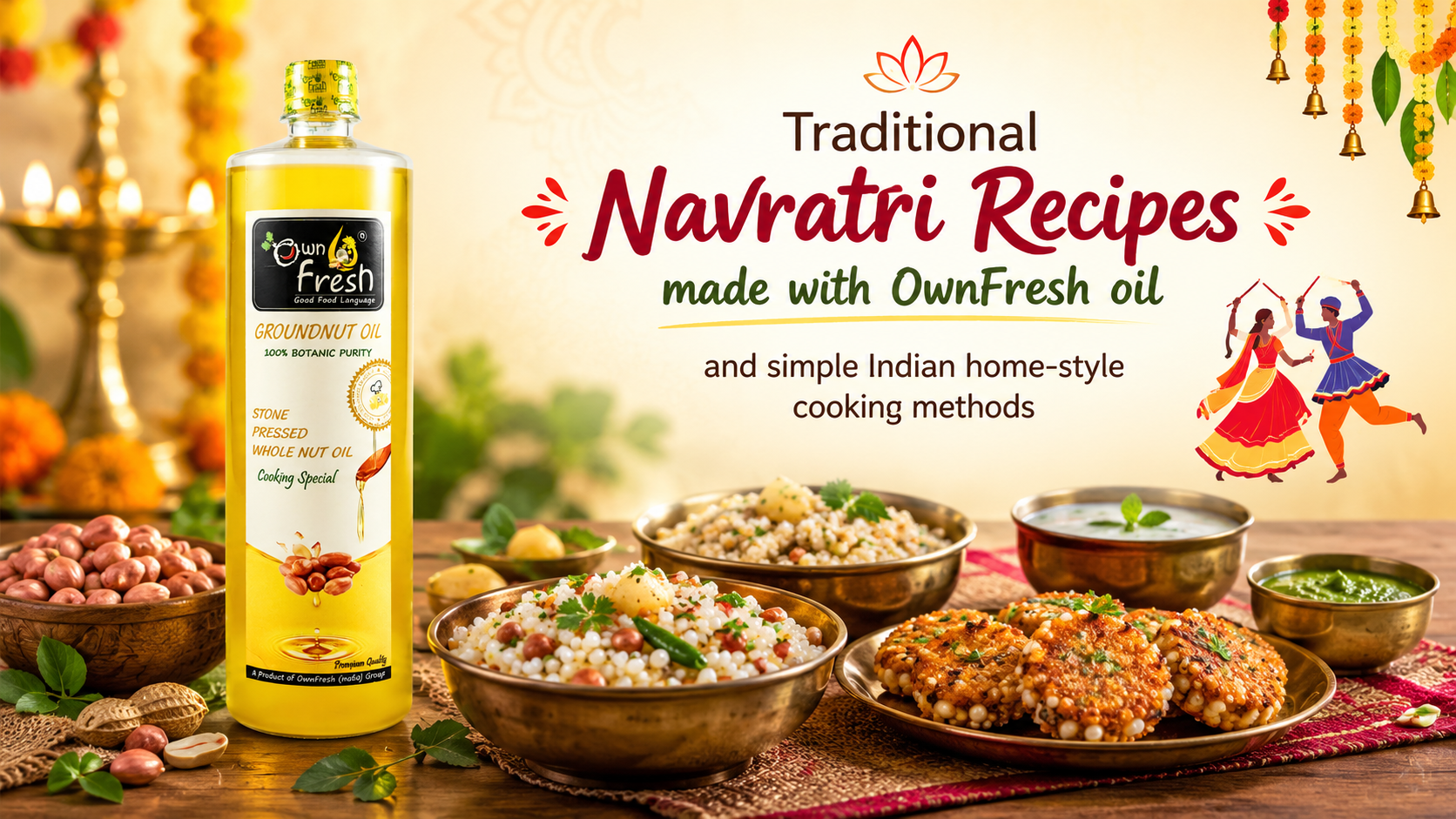 Traditional Navratri recipes made with OwnFresh oil and simple Indian home-style cooking methods - OwnFresh Stone Pressed Cooking Oils