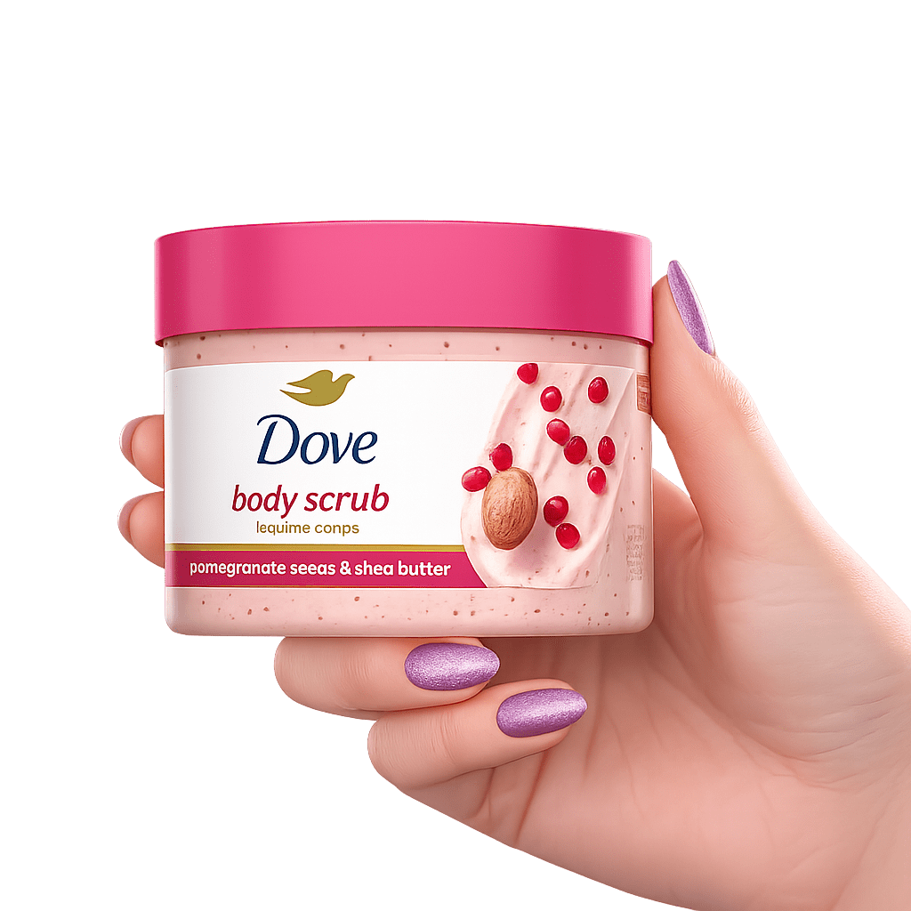 دوف مقشر الجسم بالرمان وزبدة الشيا  - 3