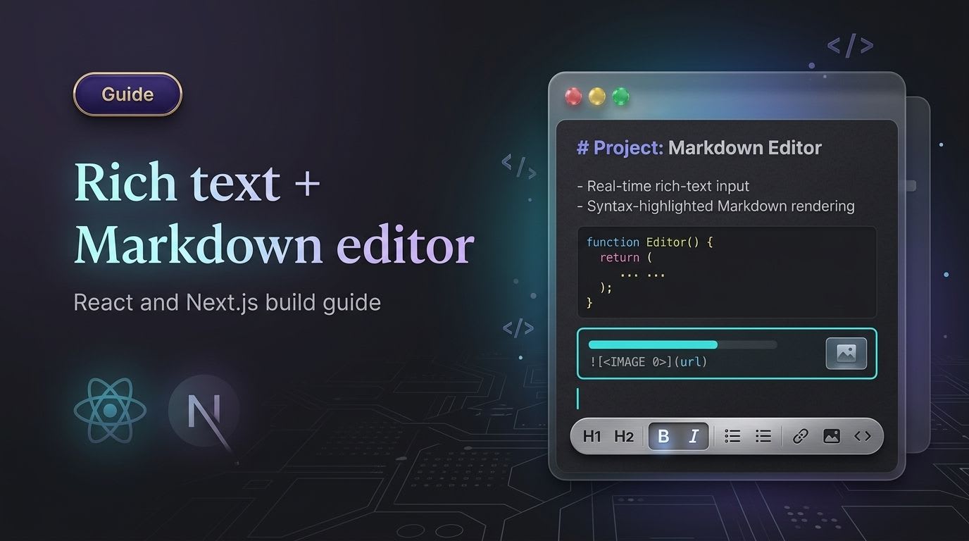 Build a Rich Text & Markdown Editor with Tiptap in React/Next.js