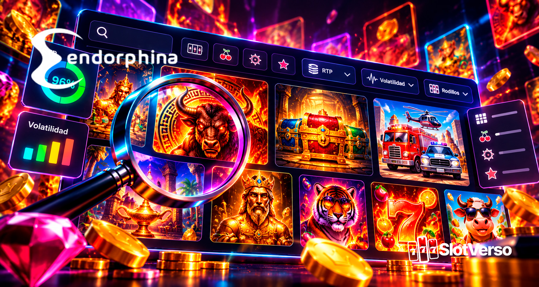 Cómo explorar el catálogo de Endorphina: RTP, volatilidad y filtros útiles