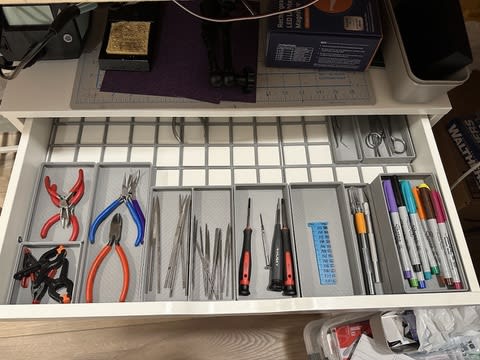 Gridfinity-d Alex Drawers.