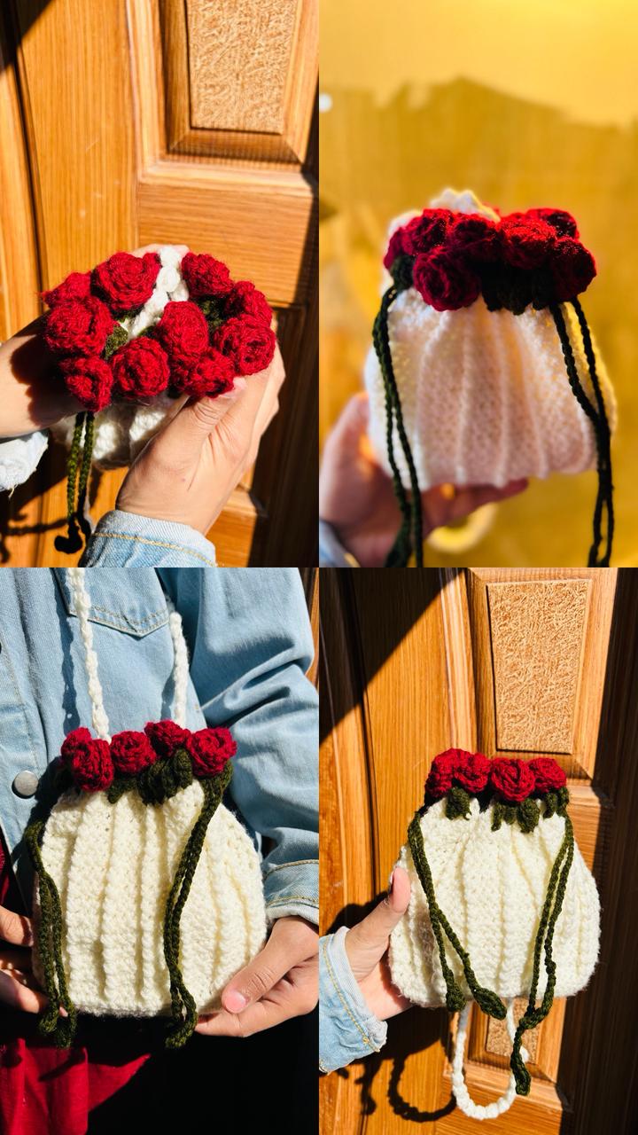 Crochet Potli Bag , Handmade Gift bag