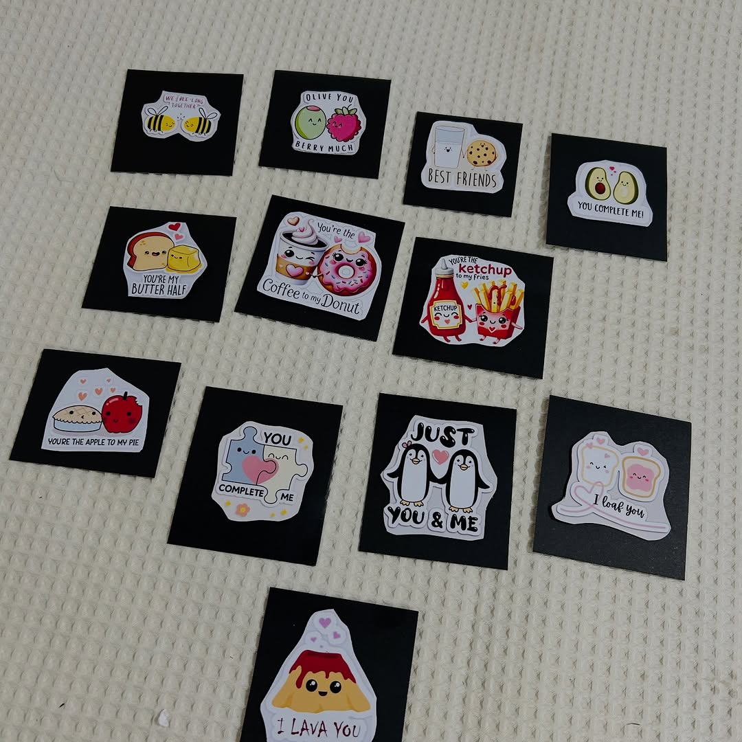 12 MINI Cards, Love cards , pun cards , meaningful cards photo 4