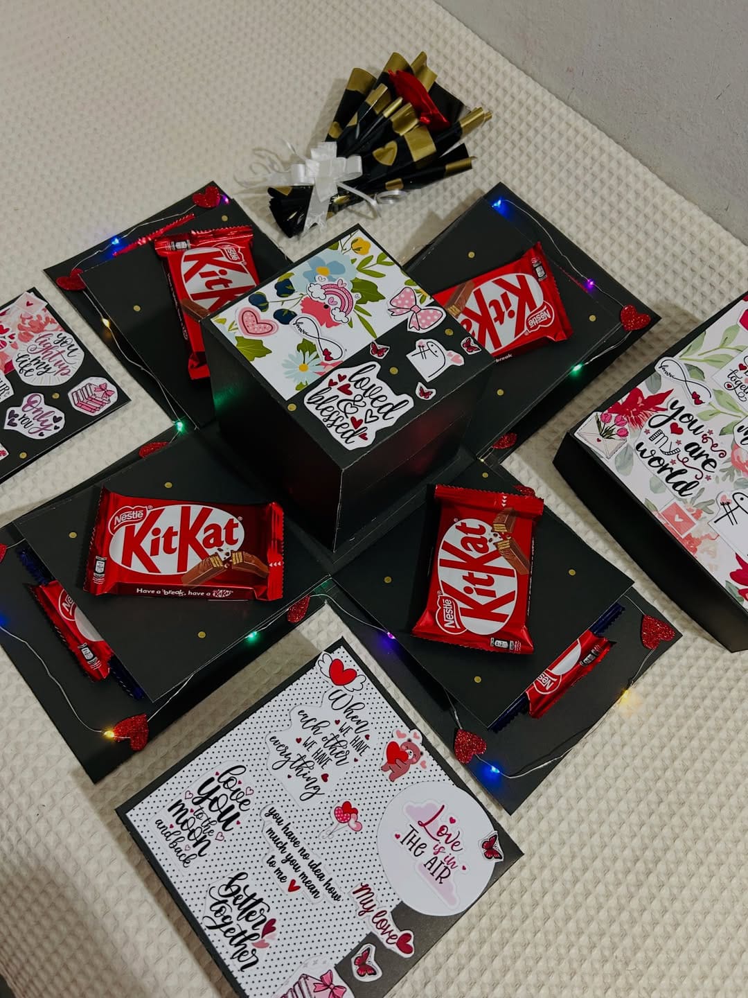 Explosion box, Fancy chocolate box, Surprise gift with Ring photo 5