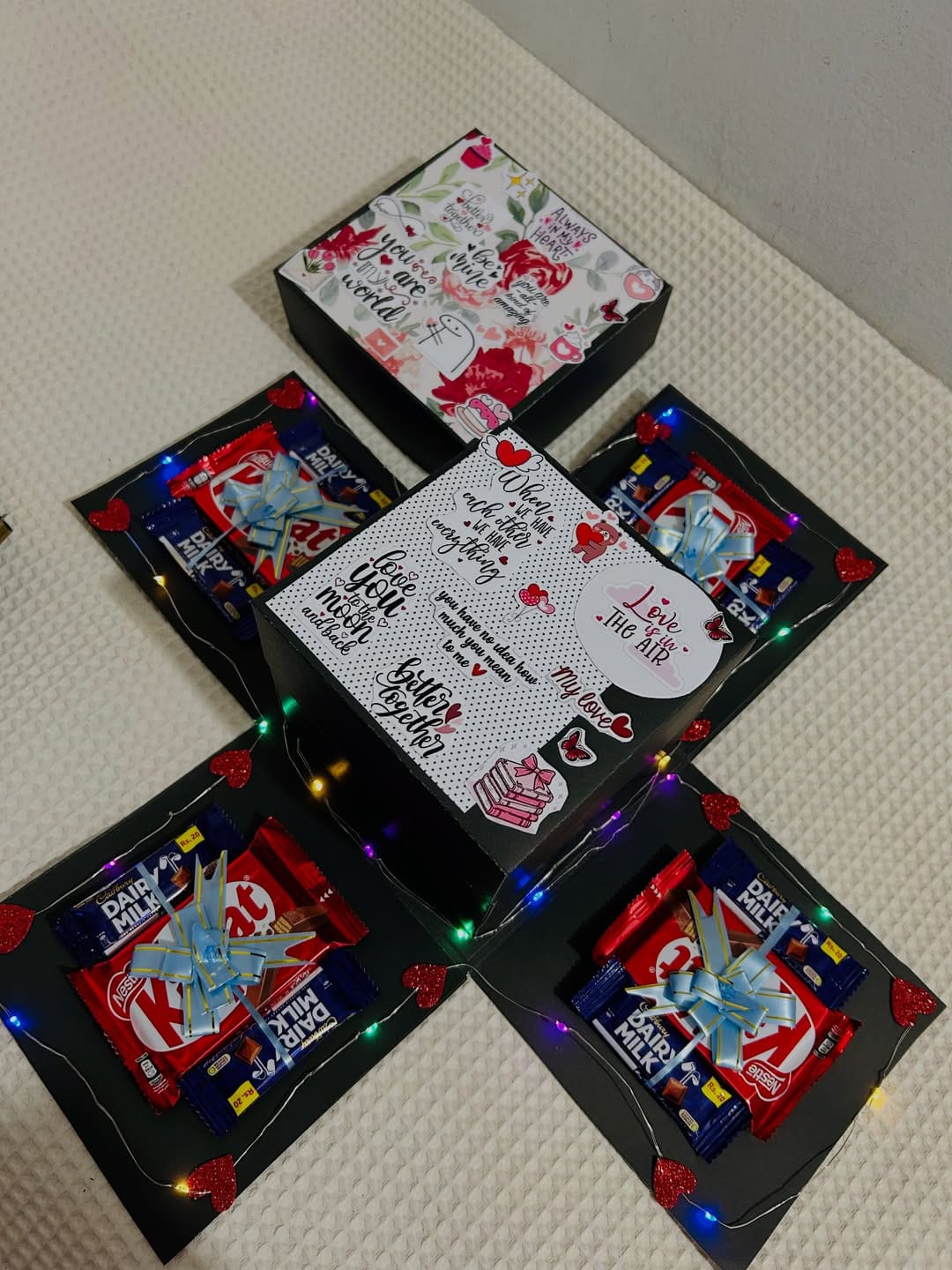 Explosion box, Fancy chocolate box, Surprise gift with Ring photo 2