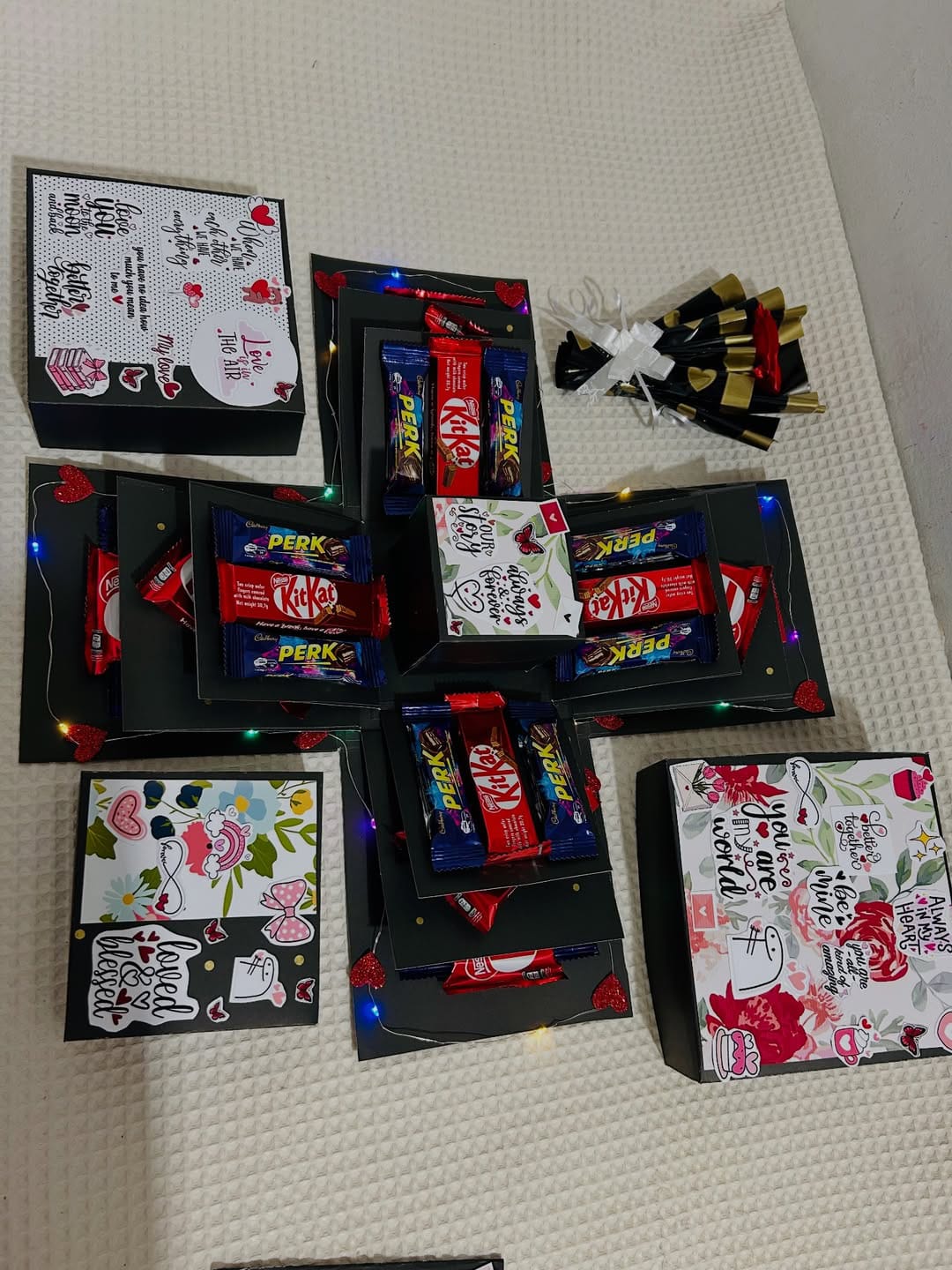 Explosion box, Fancy chocolate box, Surprise gift with Ring photo 4