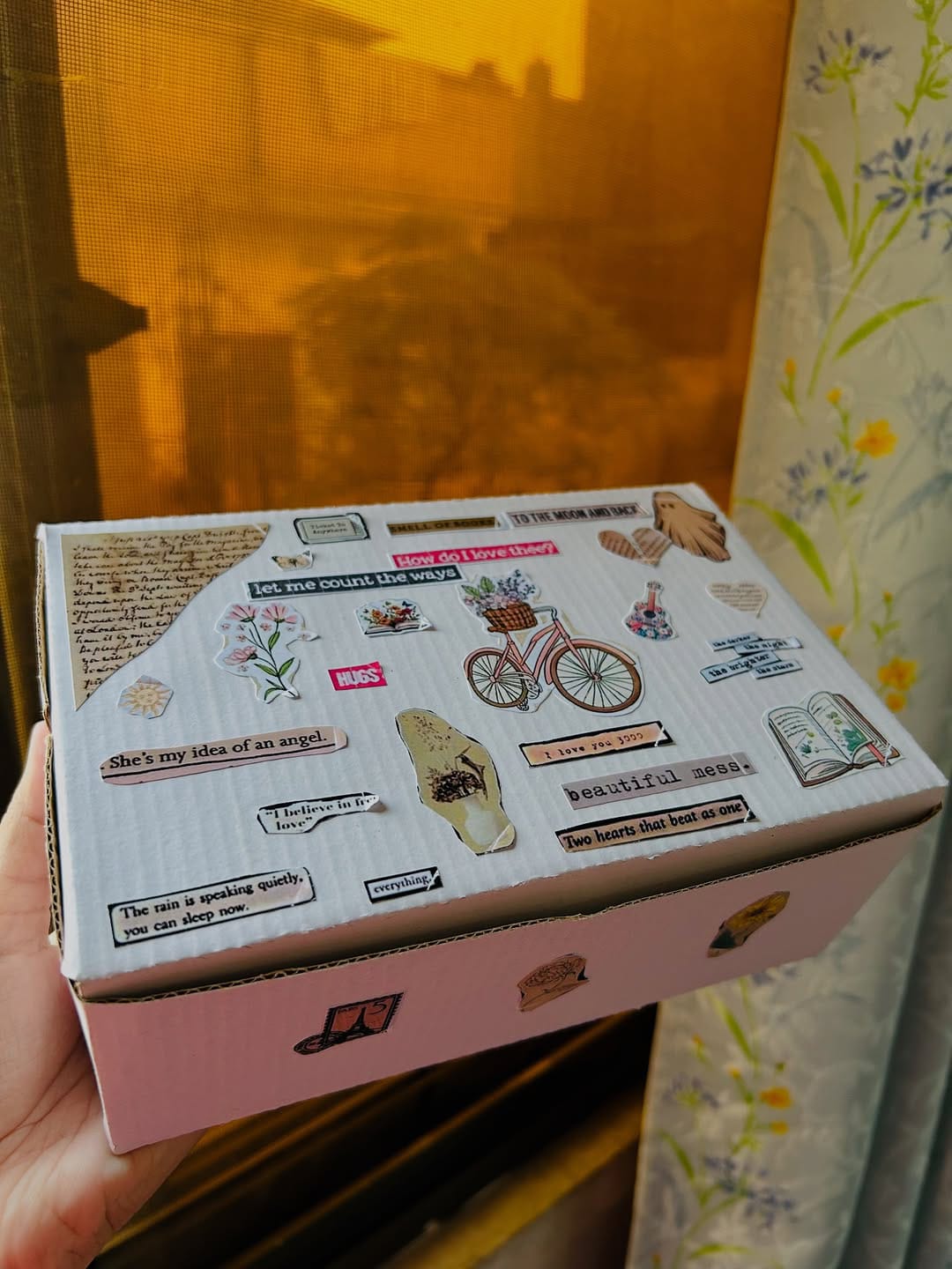 Vintage theme gift box, Handmade cards and customise notes for chocolates photo 3