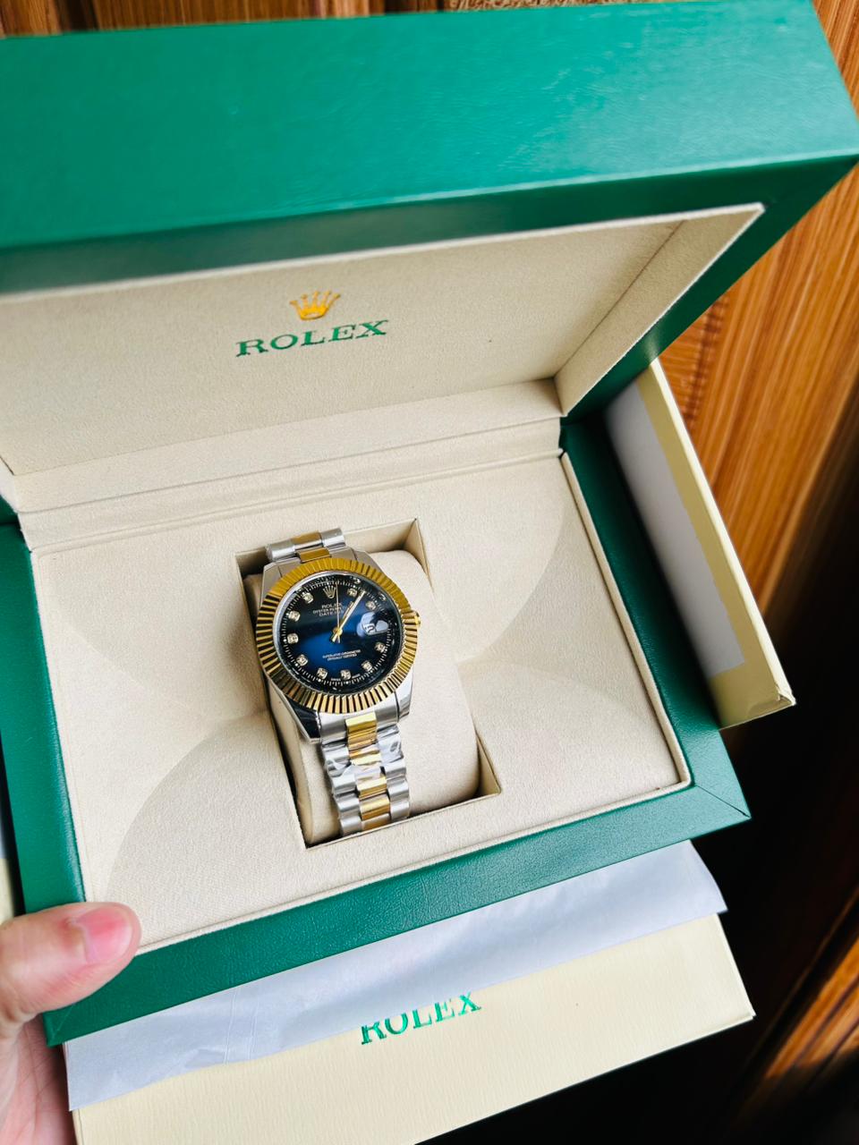 Mens ROLEX watch with box and packaging photo 6