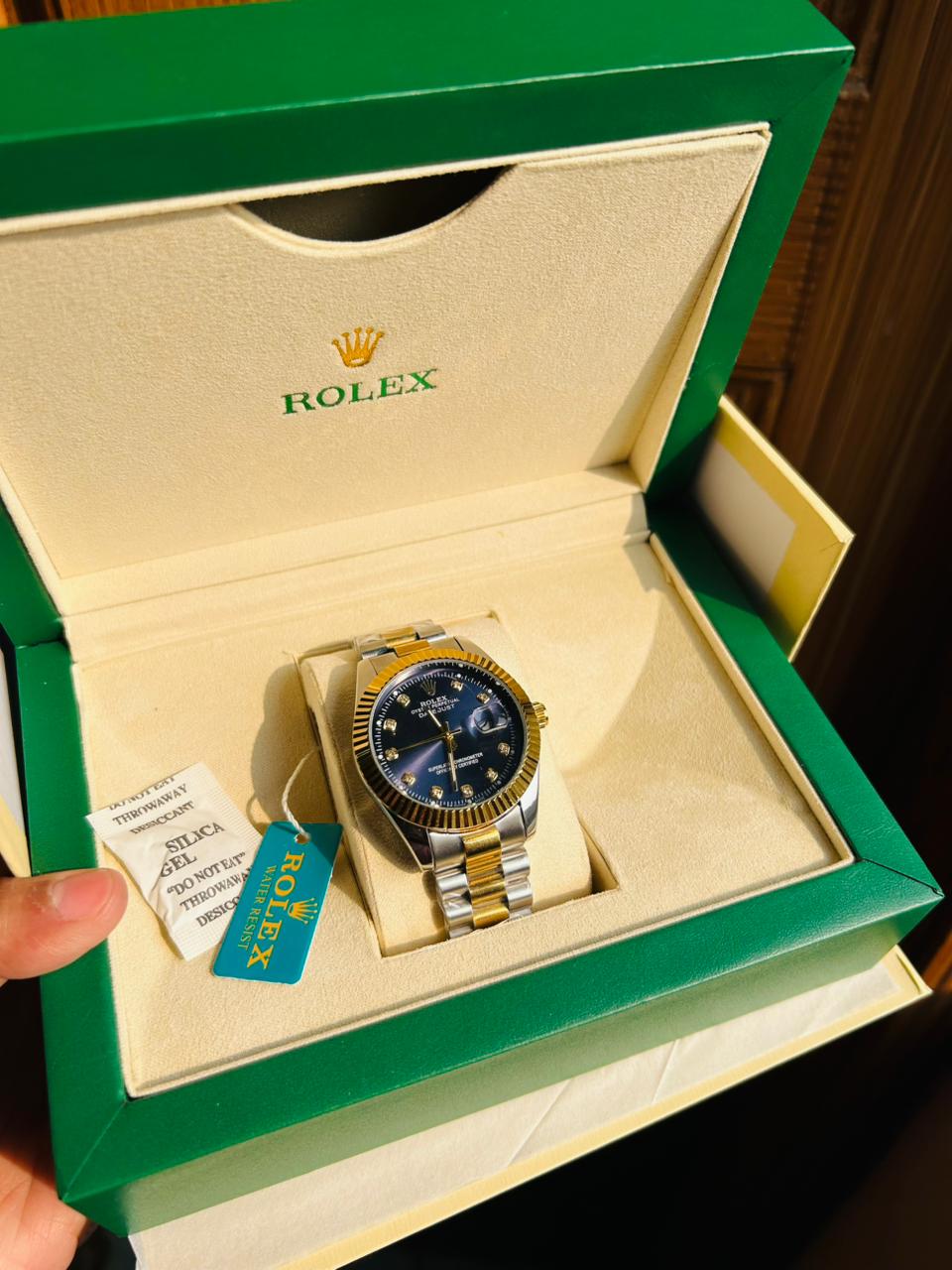 Mens ROLEX watch with box and packaging photo 2