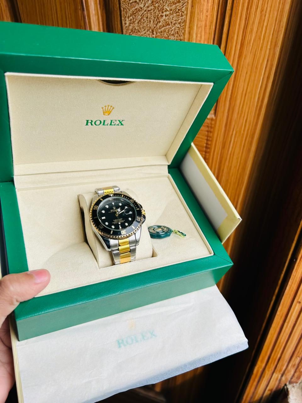 Mens ROLEX watch with box and packaging photo 7