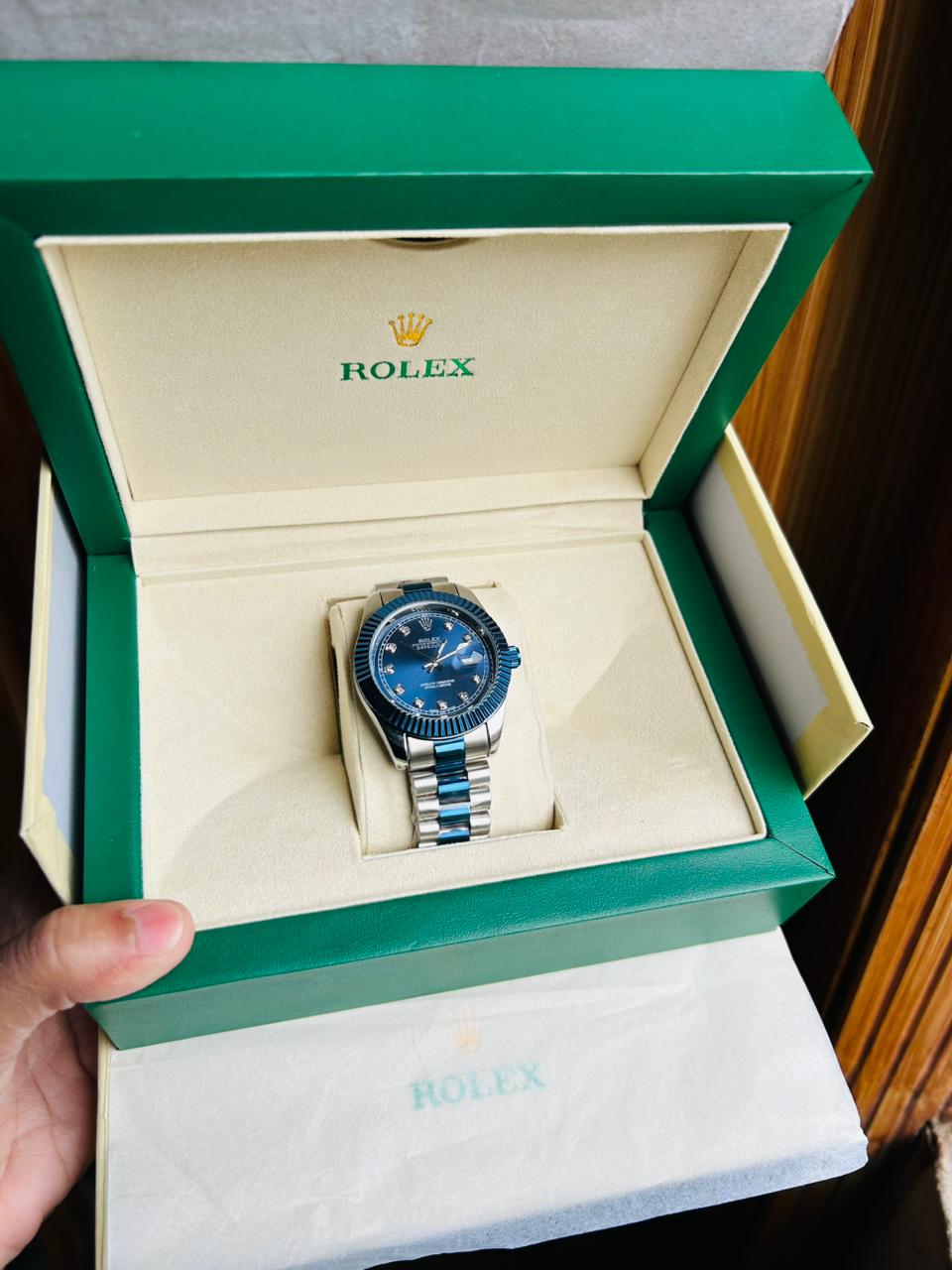 Mens ROLEX watch with box and packaging photo 5
