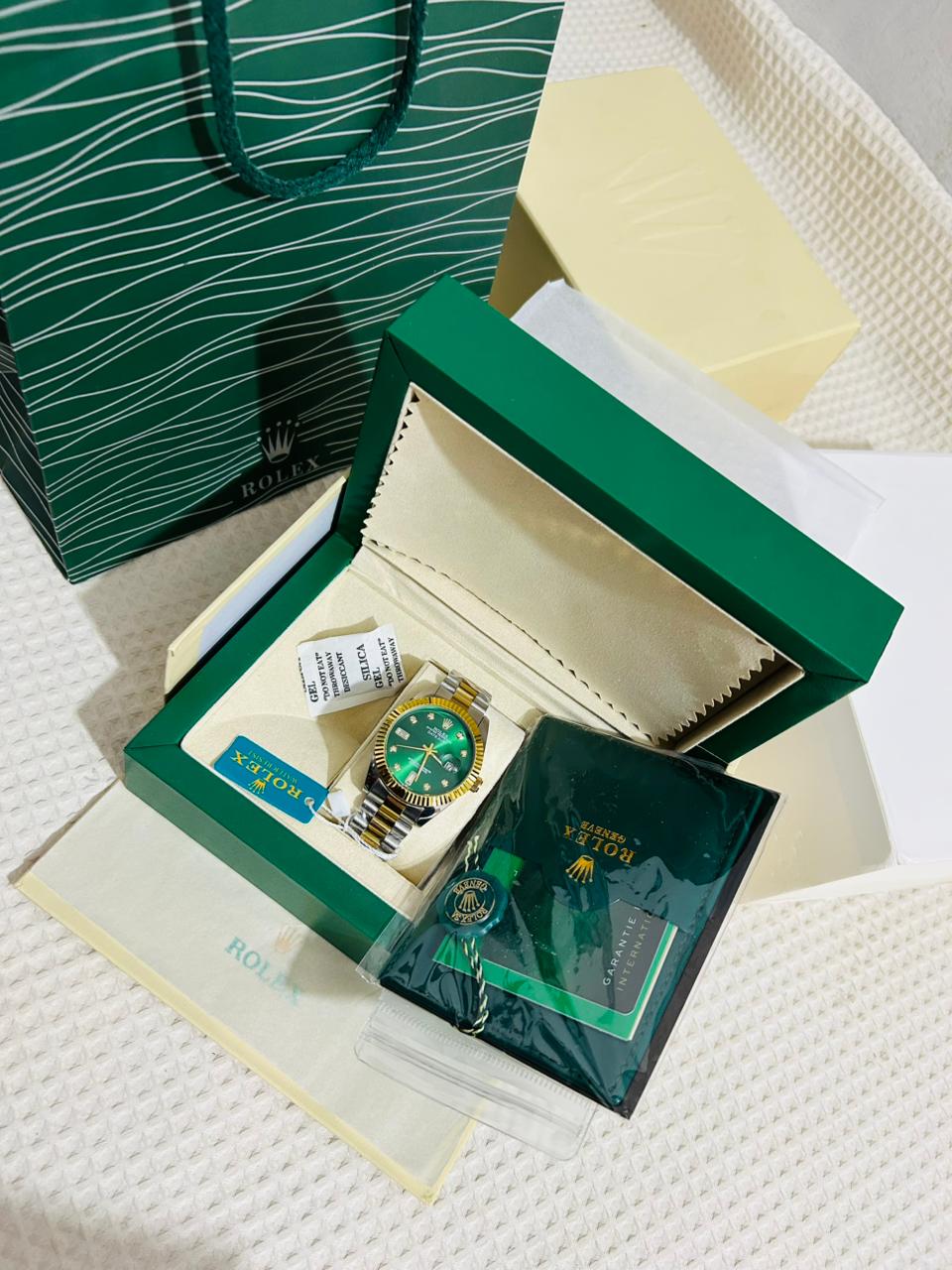 Mens ROLEX watch with box and packaging photo 8