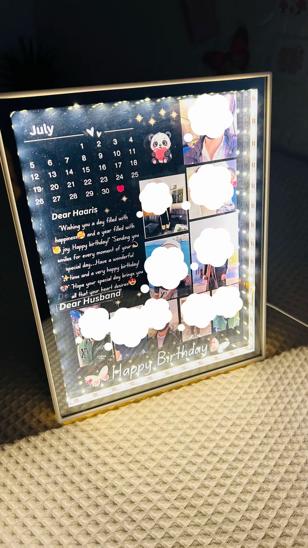 LED photo Frame Customise Gift