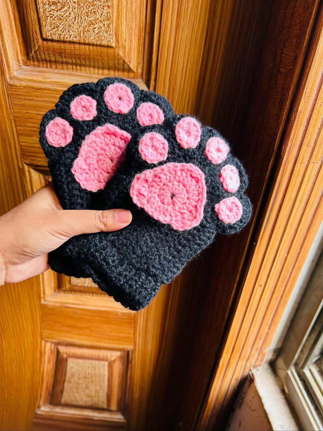 Cat Paw Gloves | Handmade Crochet product photo 7
