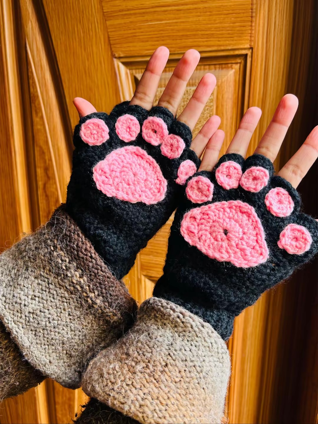 Cat Paw Gloves | Handmade Crochet product photo 6