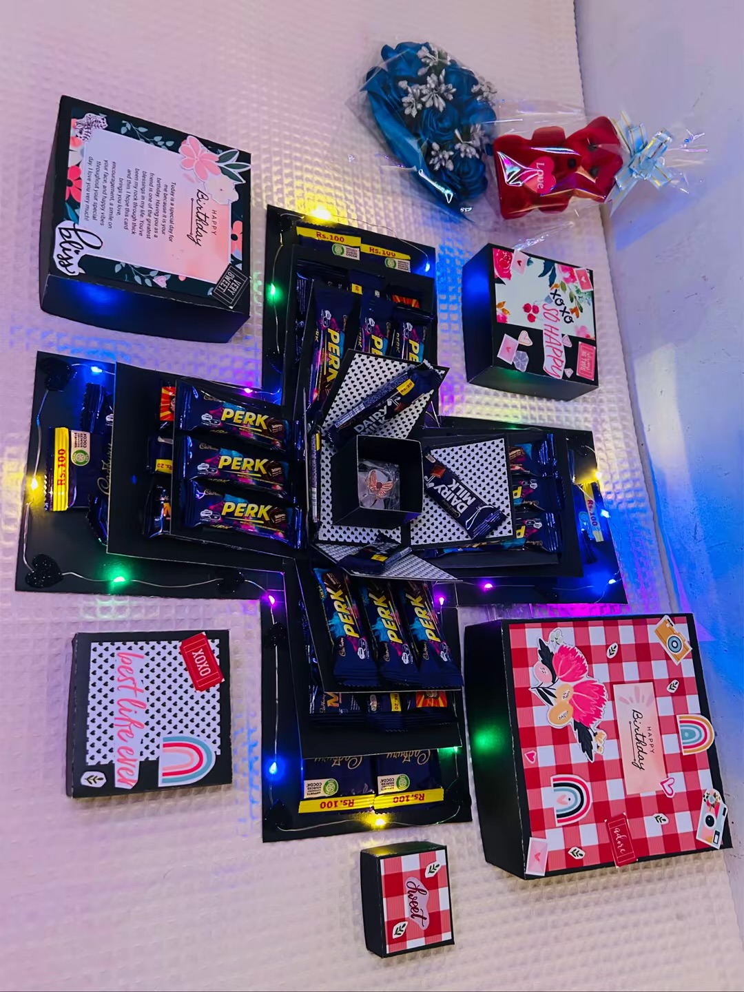 Explosion Gift Box | Luxury box with gift items | 4 layer Box