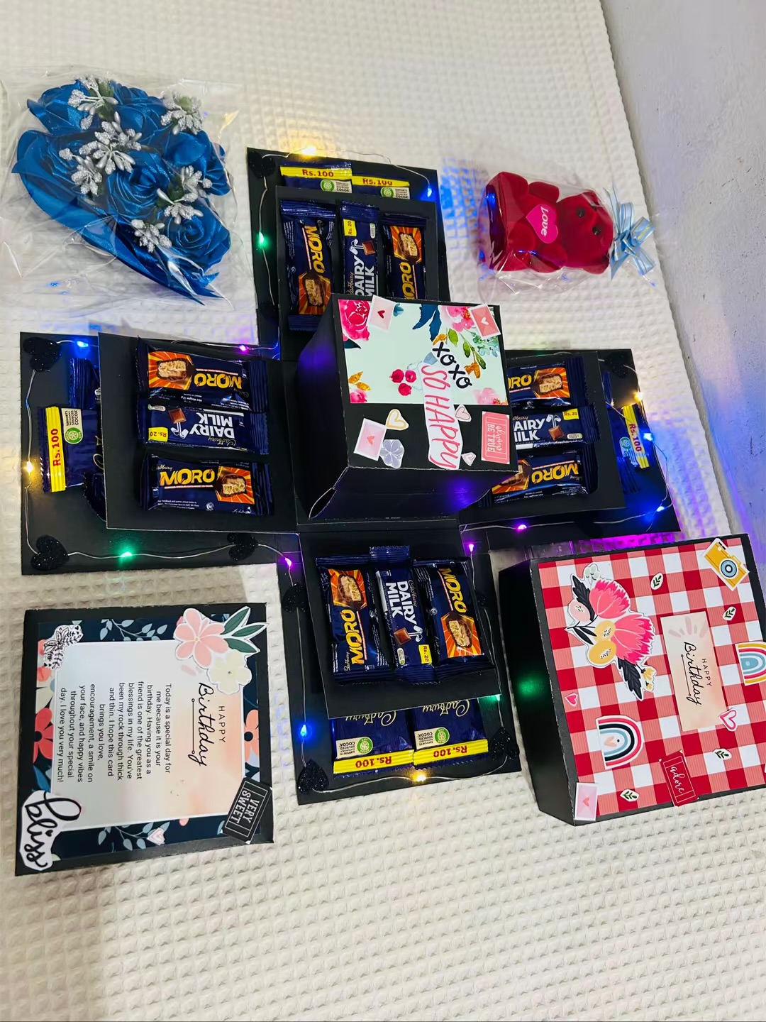 Explosion Gift Box | Luxury box with gift items | 4 layer Box photo 3