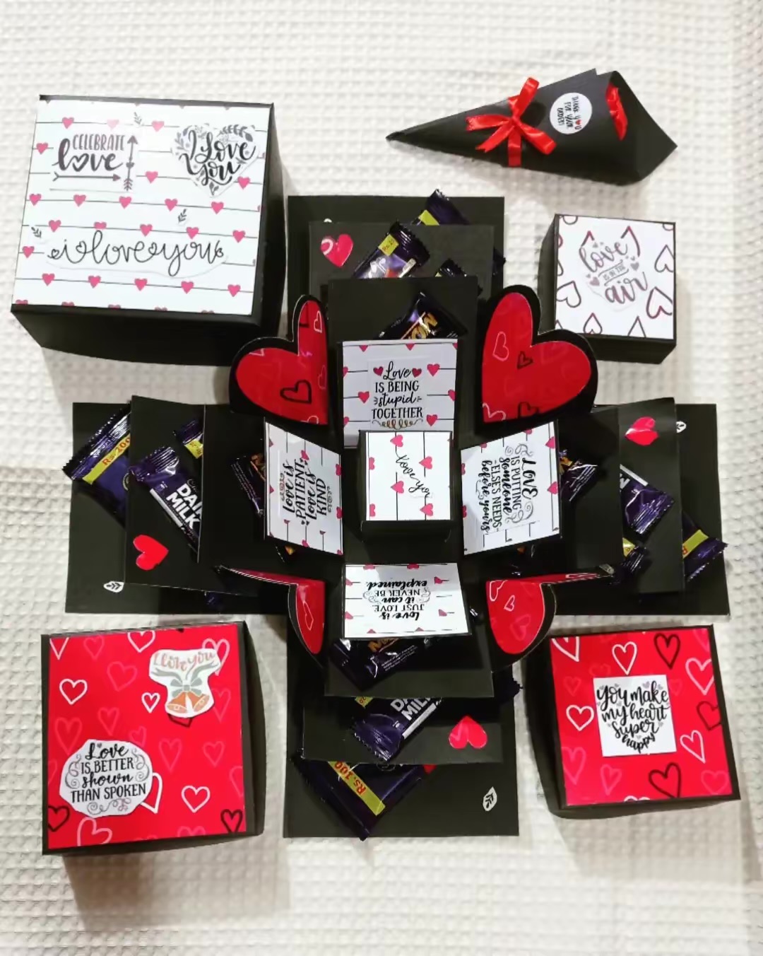 Special Gift card And Chocolate Box