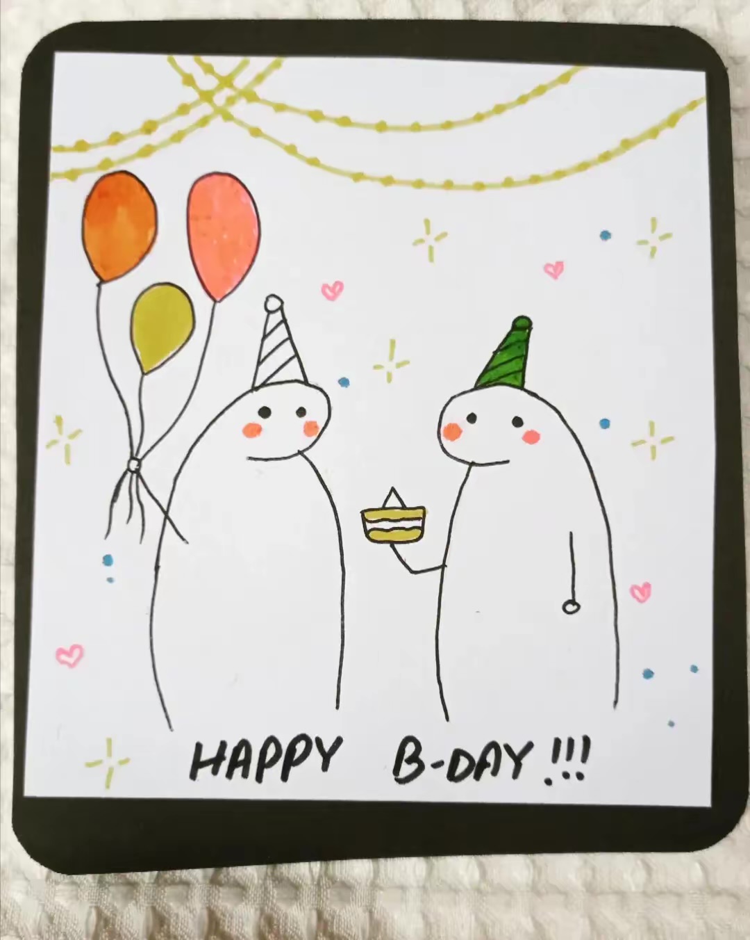 Set of 2 Birthday Cards , Handmade photo 4