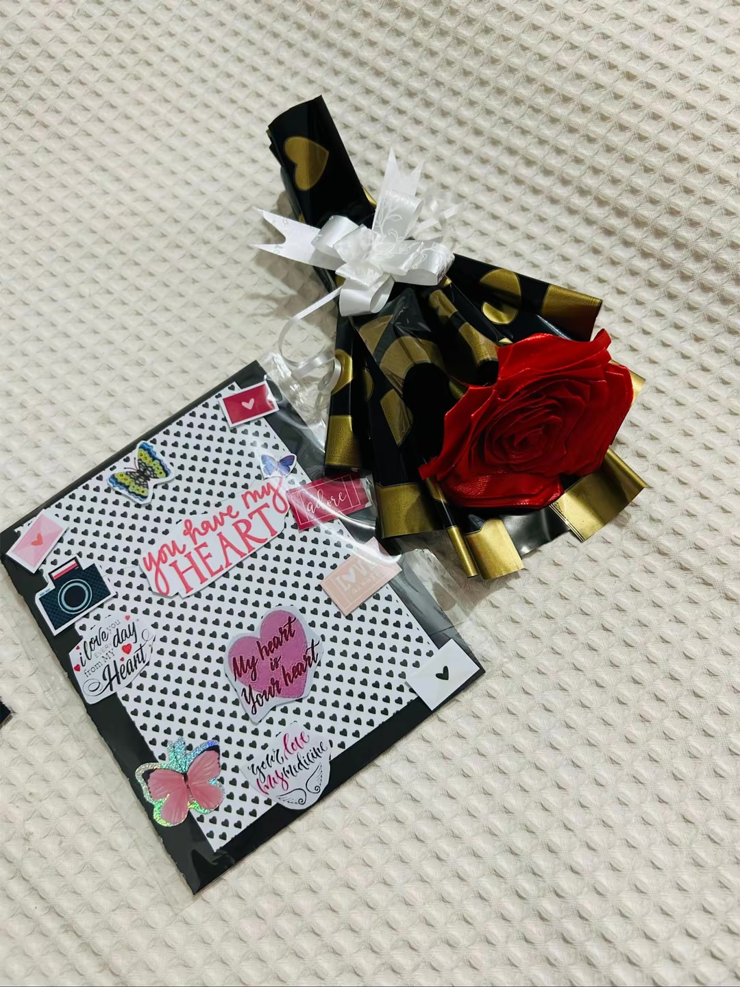 Explosion box with Bouquet and Card | Chocolate Gift photo 5