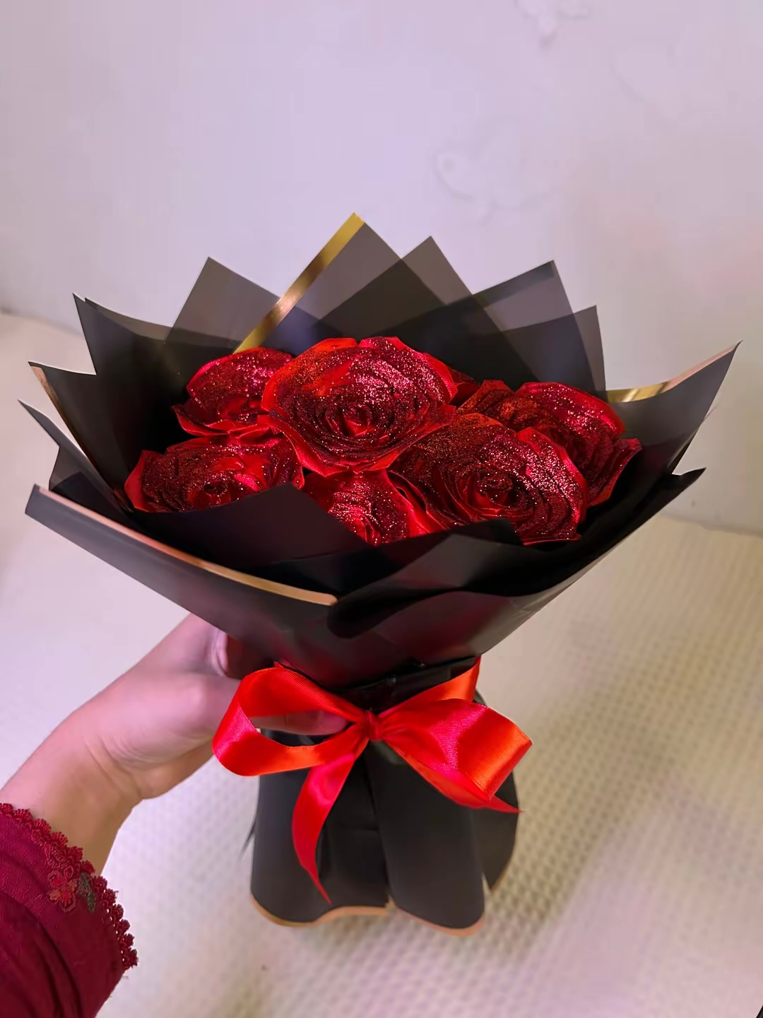 Handmade Flower Bouquet, rose Bouquet