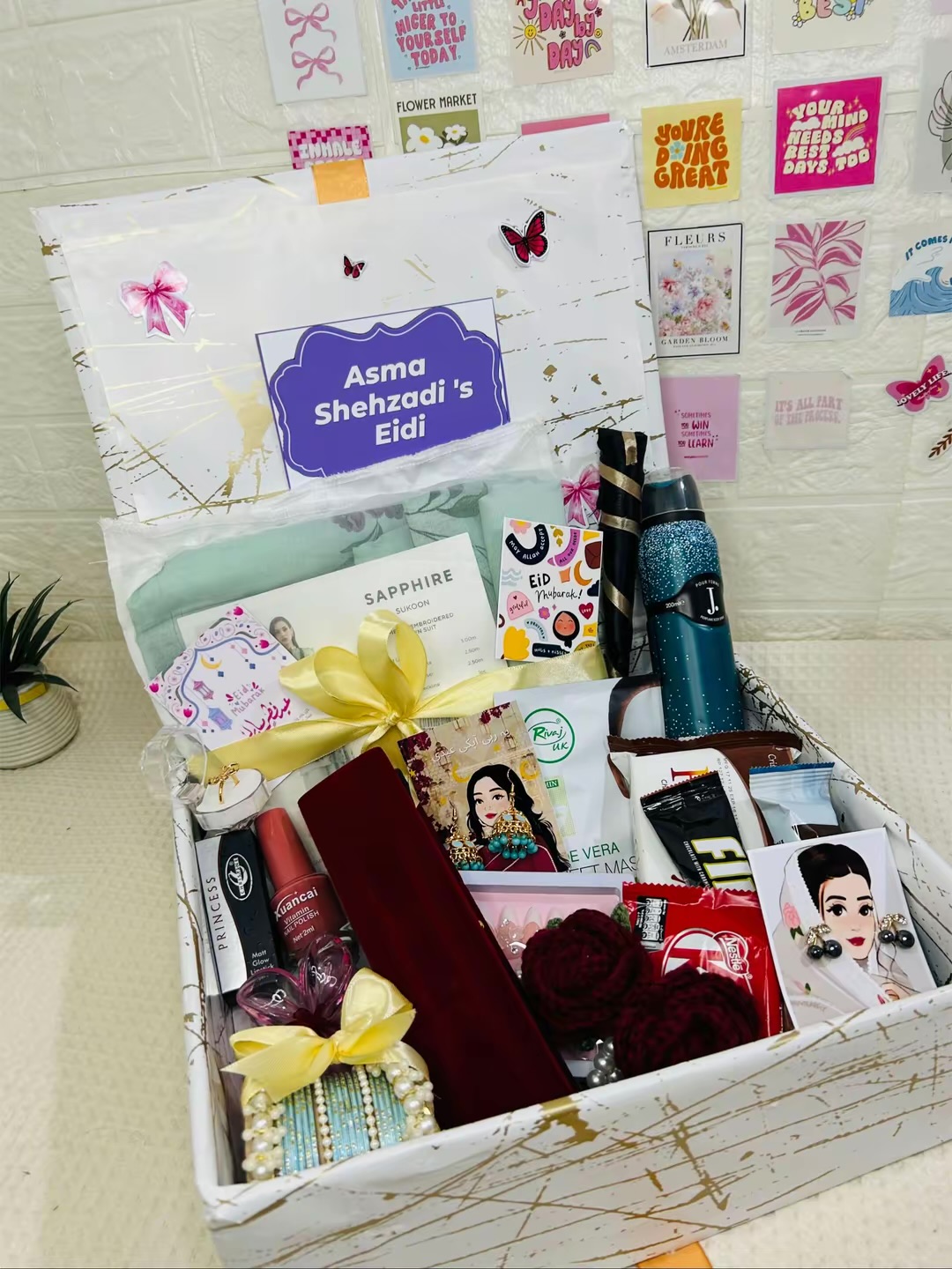 Girls Gift box with Branded Dress and Matching Accessories