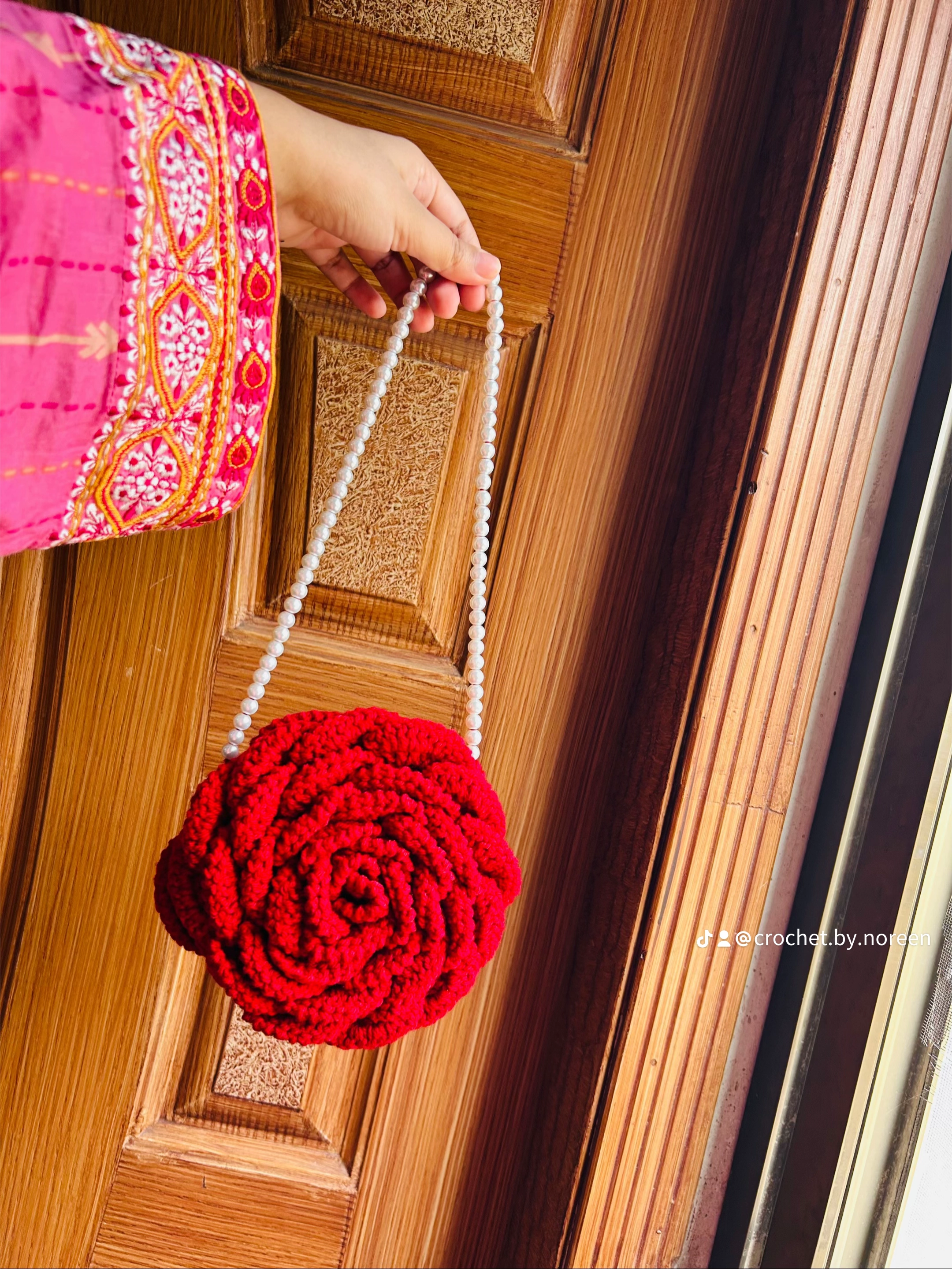 Viral Rose Bag | 3D rose Bag | Handmade With Love