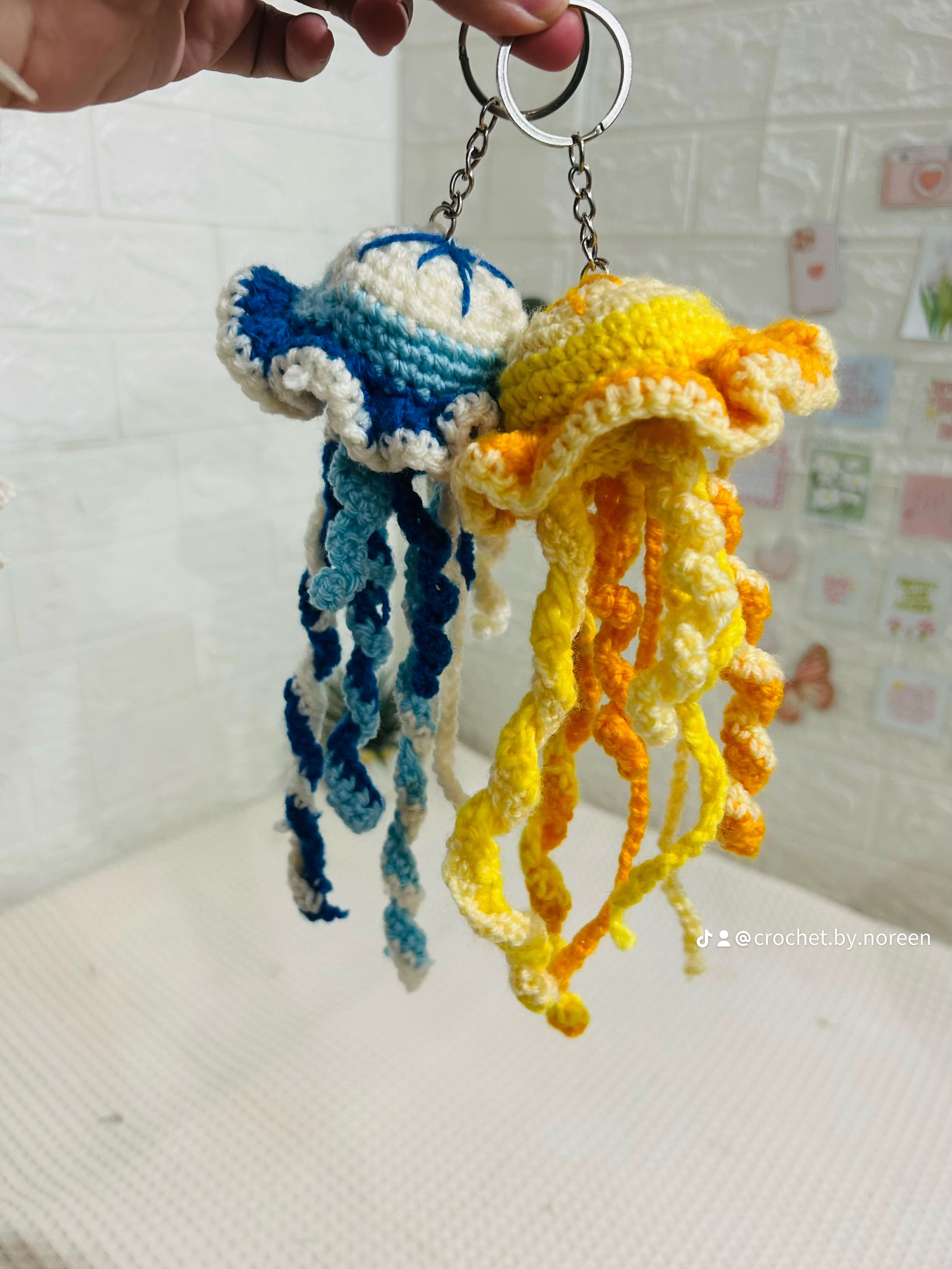 Jelly fish key Chain | Handmade