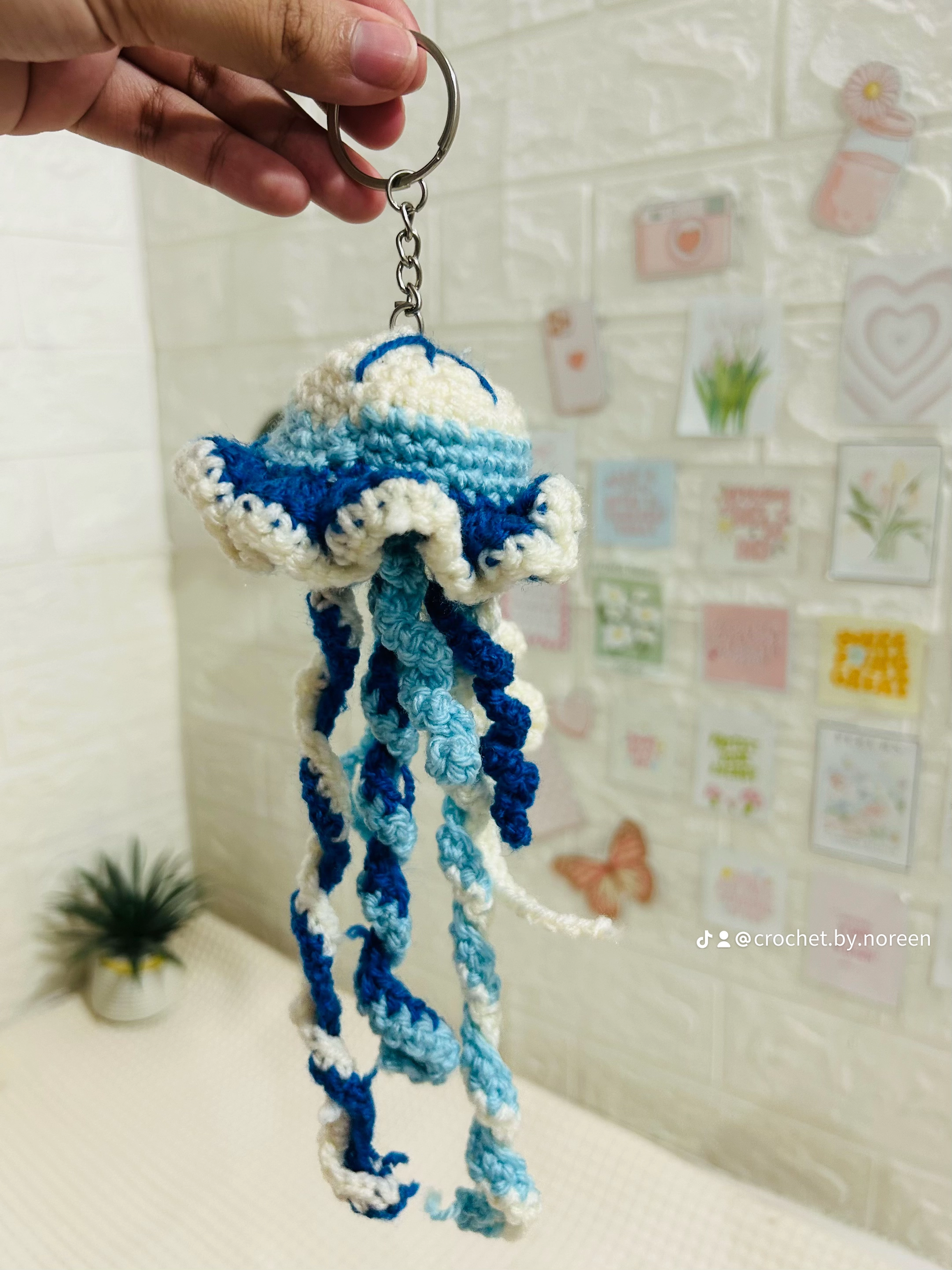 Jelly fish key Chain | Handmade photo 3