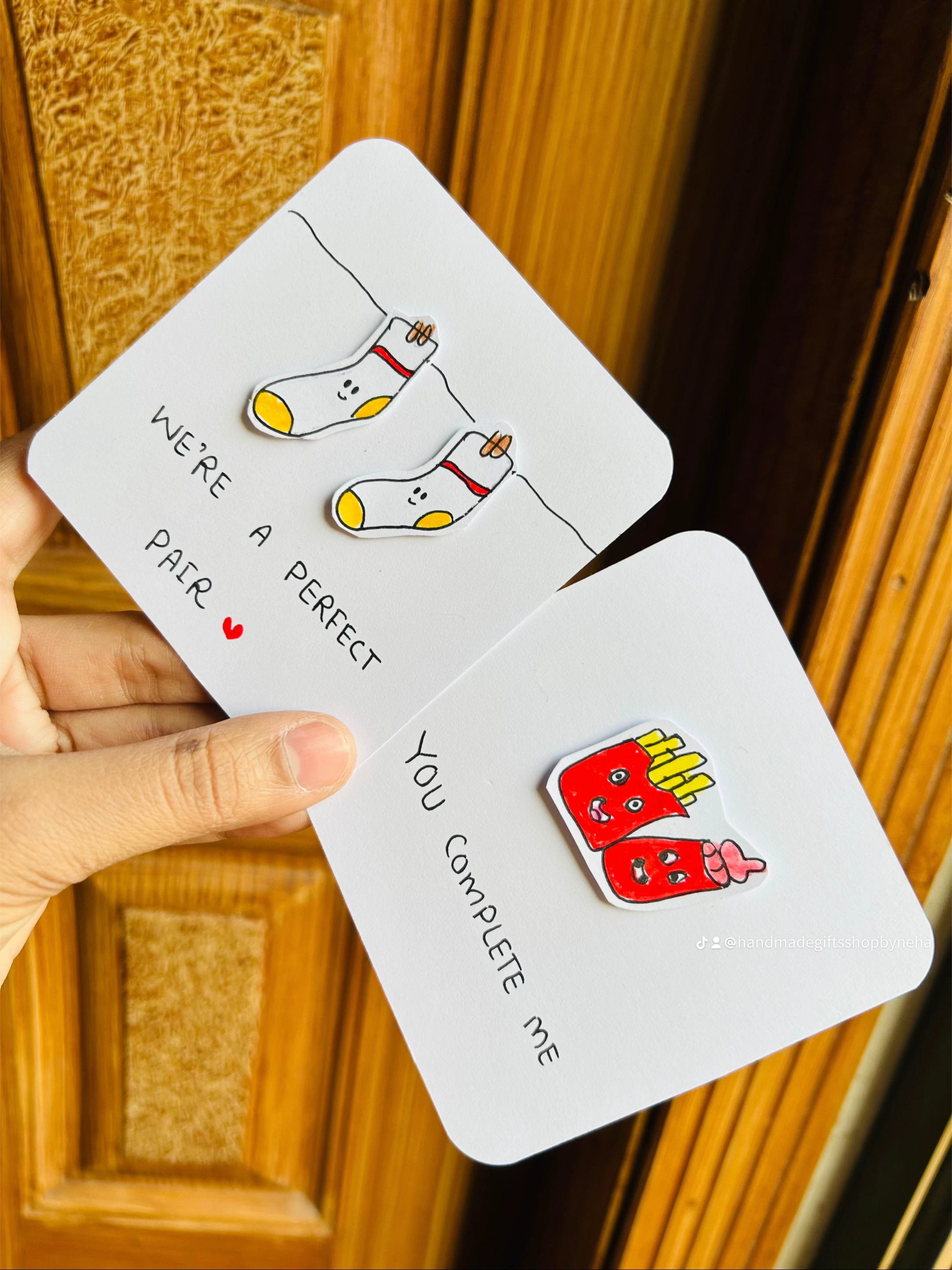Mini Cards | Handmade with Love | 1 piece