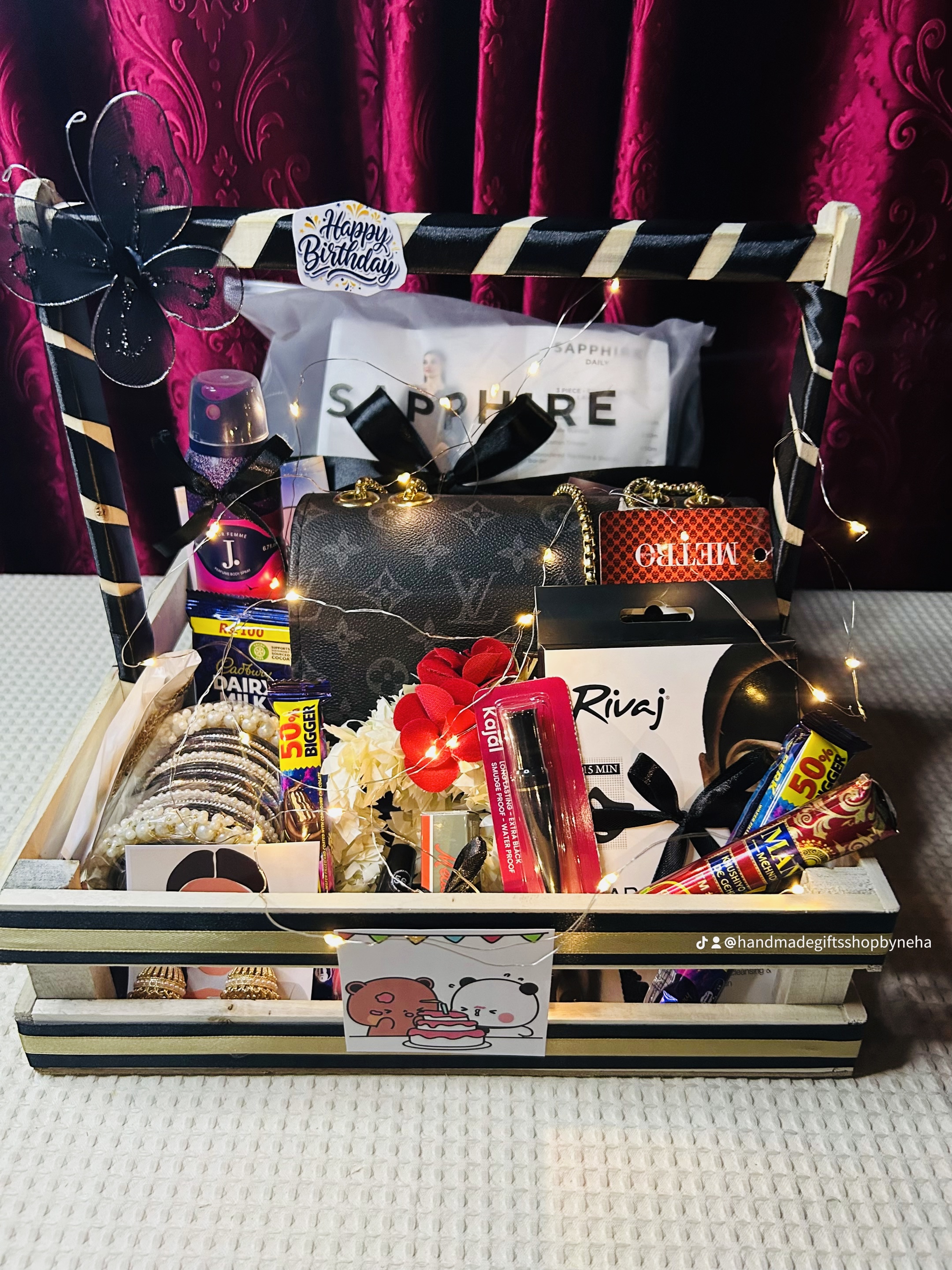 Gift Basket For Her | Wooden Basket photo 4