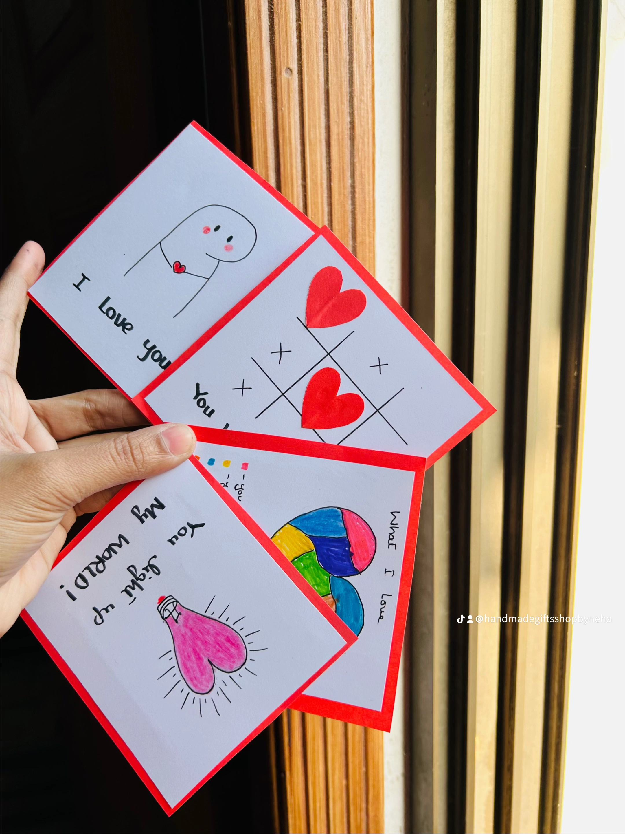 Handmade Card (set of 4 cards) customisable in any Design