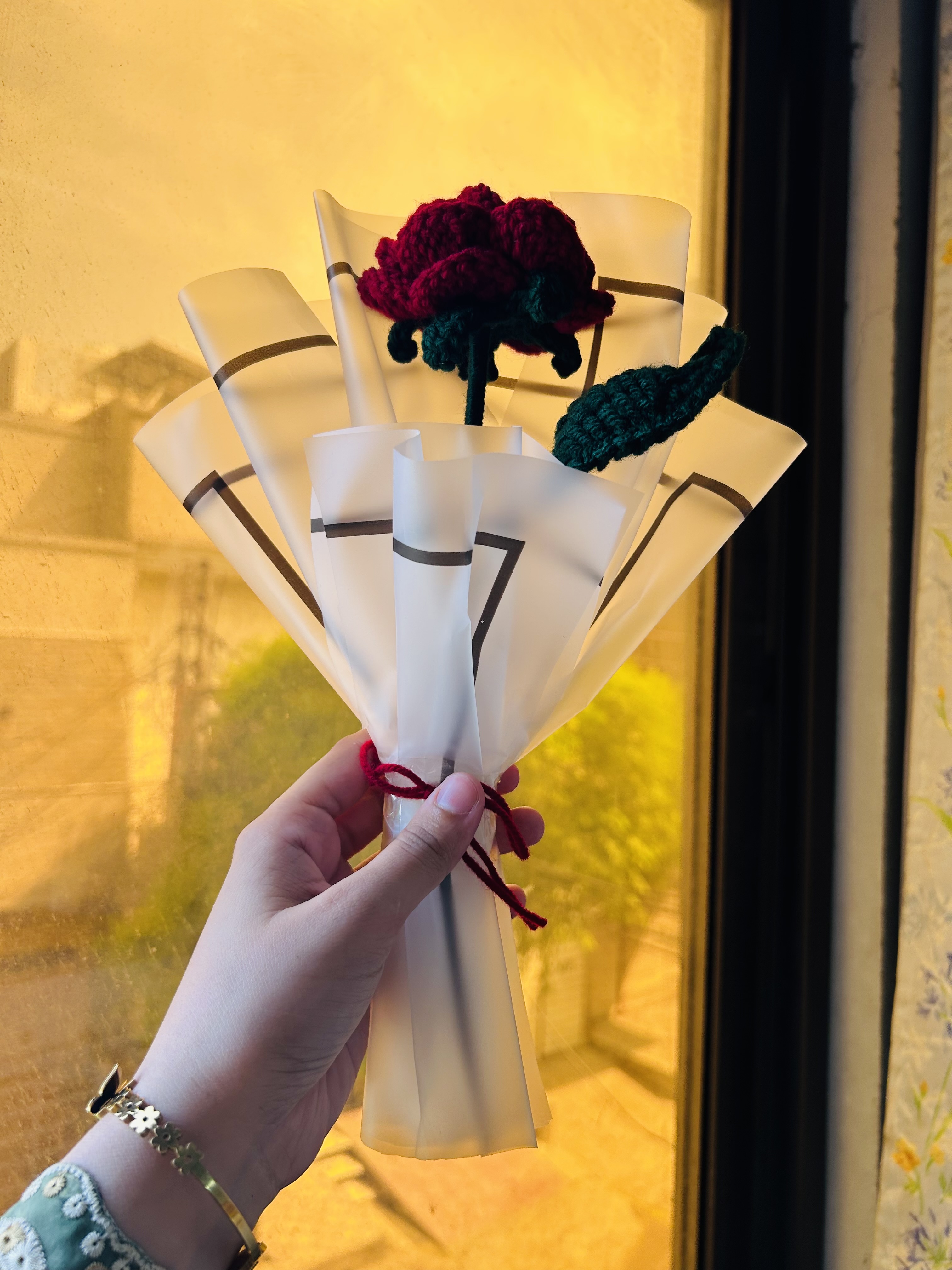 Crochet Rose bouquet