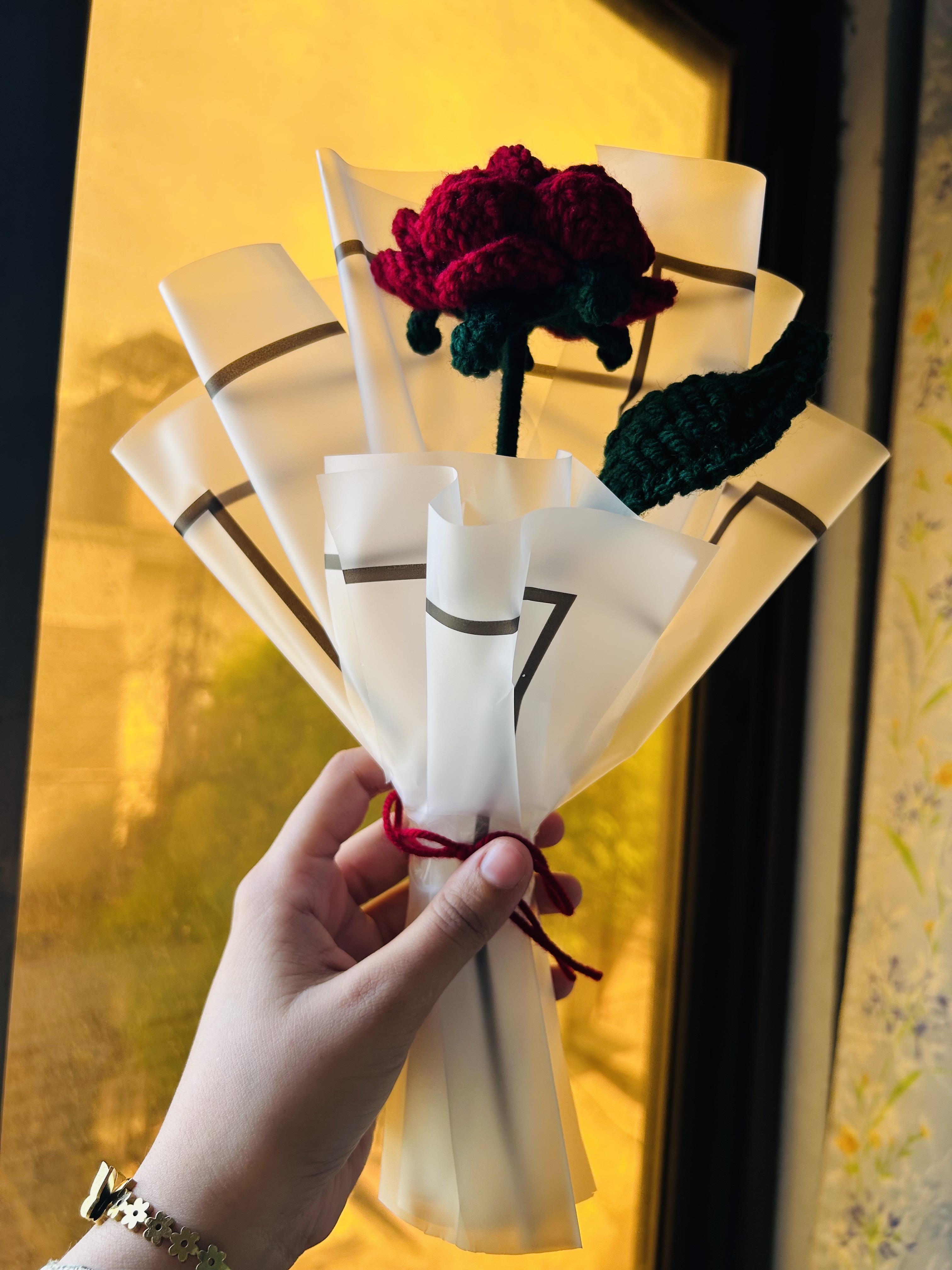 Crochet Rose bouquet photo 3
