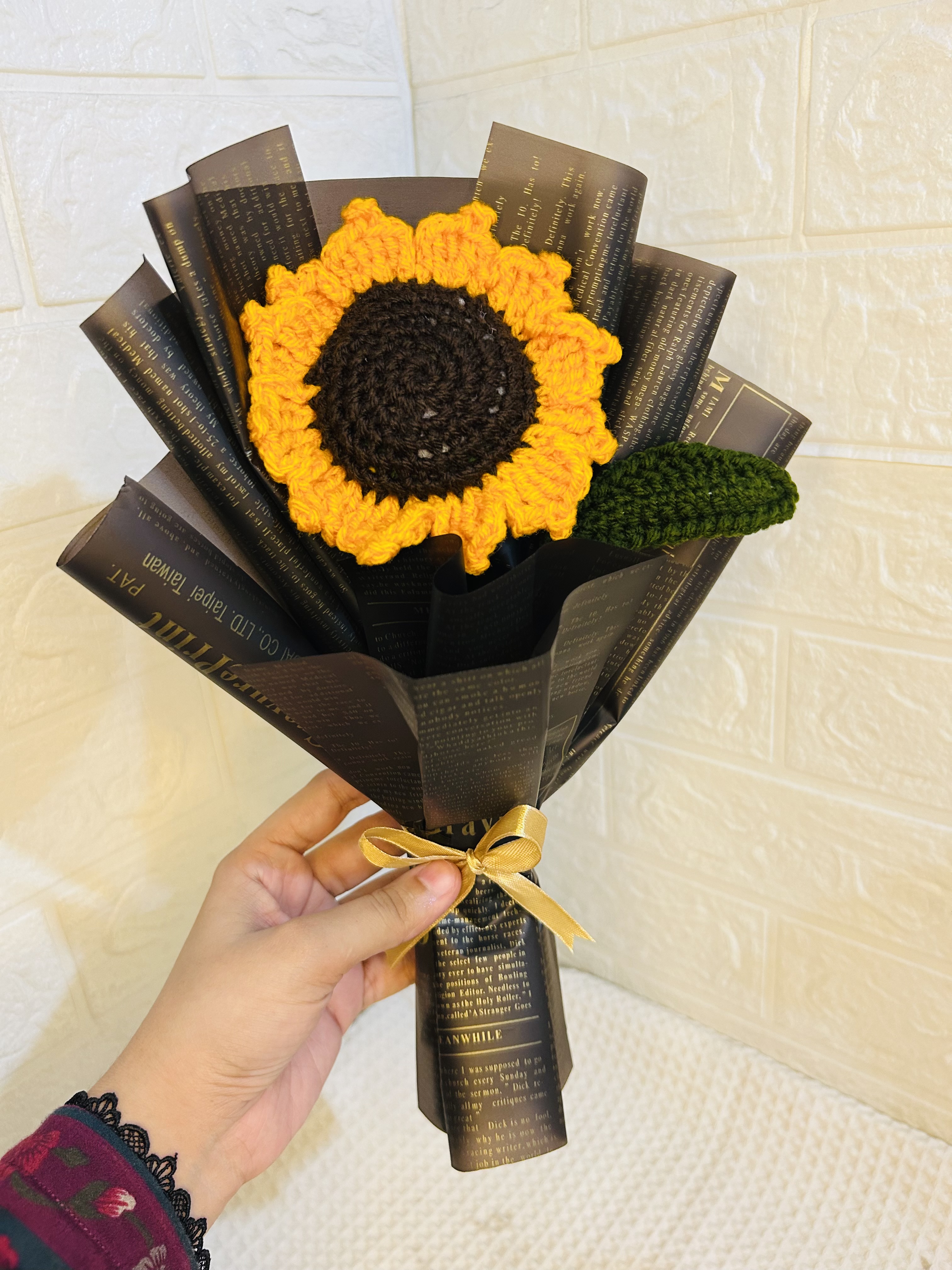 Crochet Sunflower Bouquet