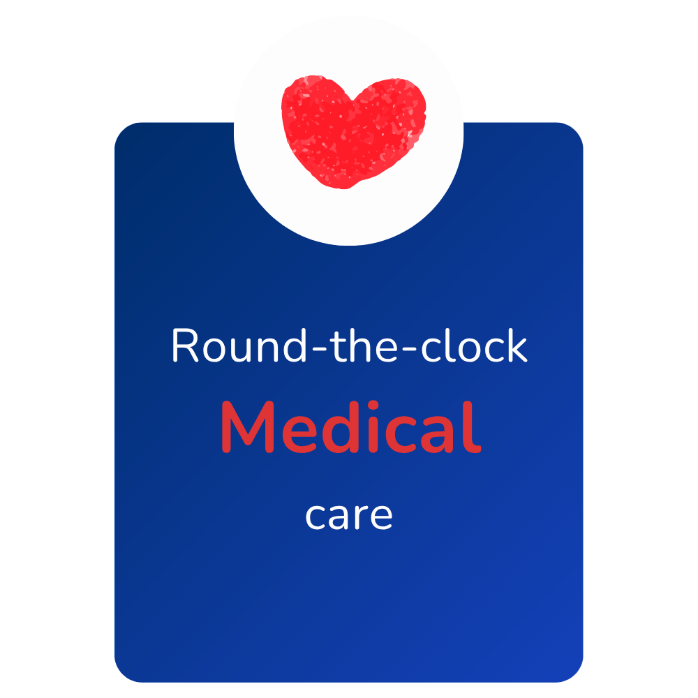 Round-the-clock medical care