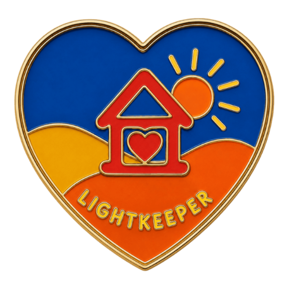 Lightkeeper lighthouse enamel pin