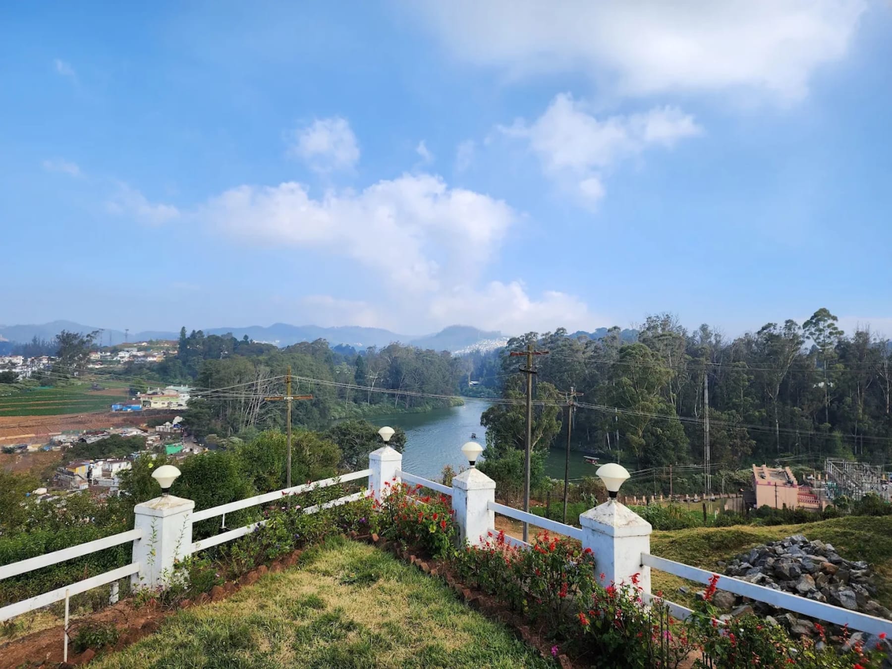 Garden area at The Lake House villa Ooty