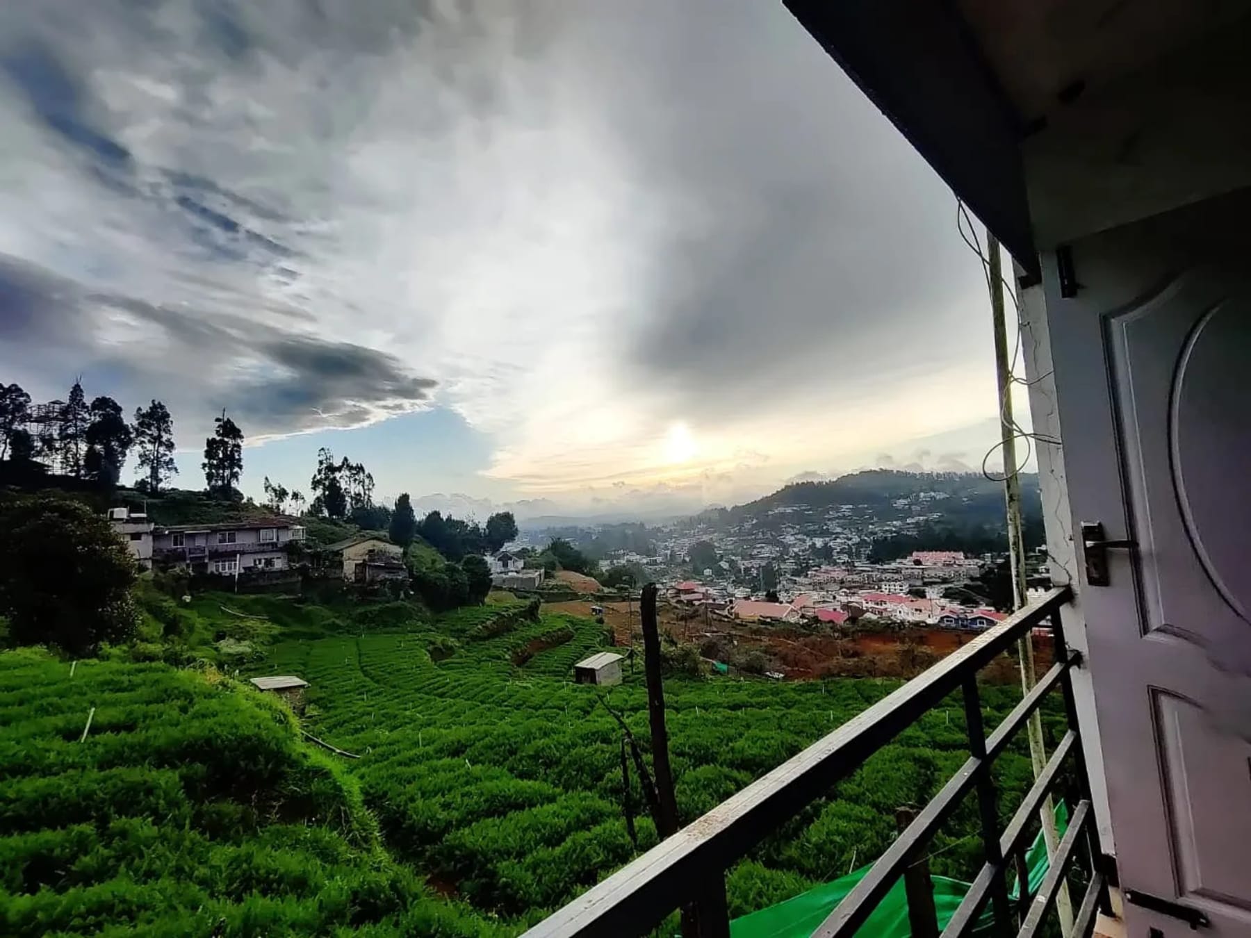 Mountain view from Ooty Horizon Heights balcony