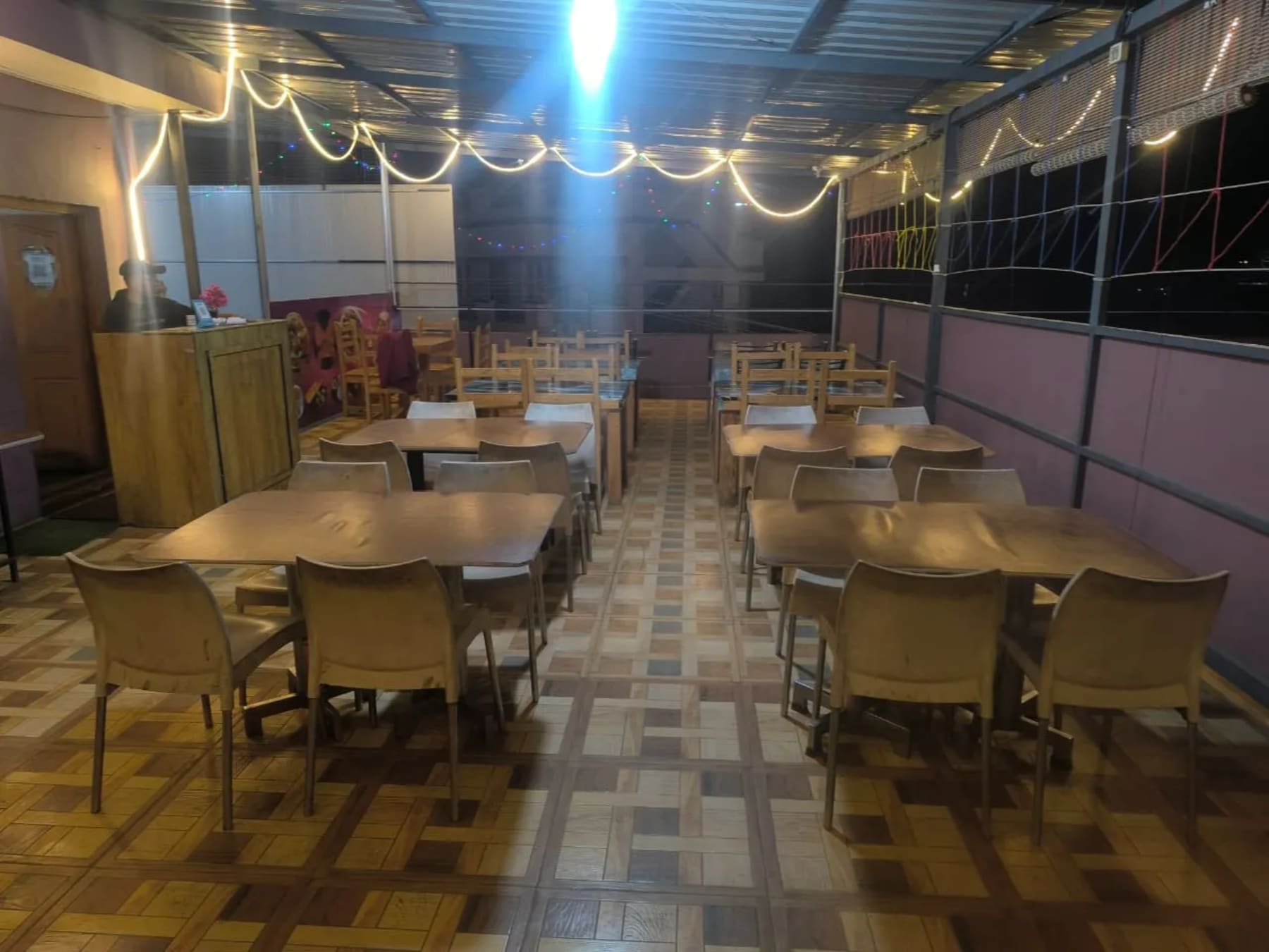 Dining area at J.J. Homes Ooty homestay