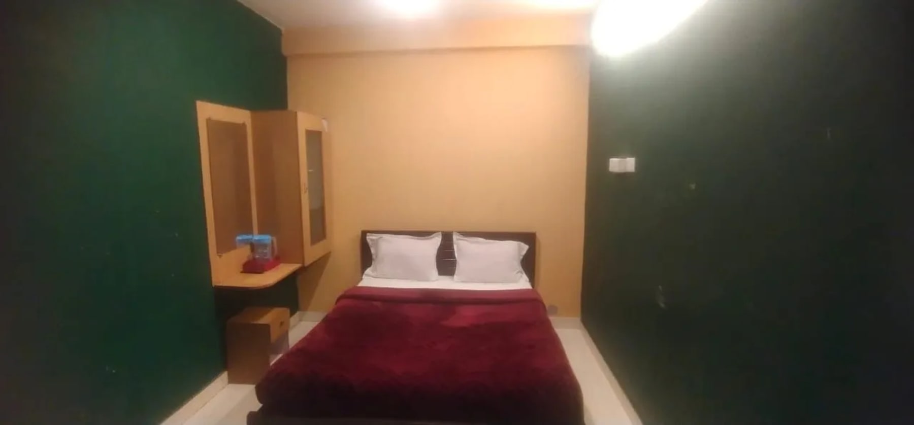 Modern retro themed bedroom at Retro Radiance in Ooty
