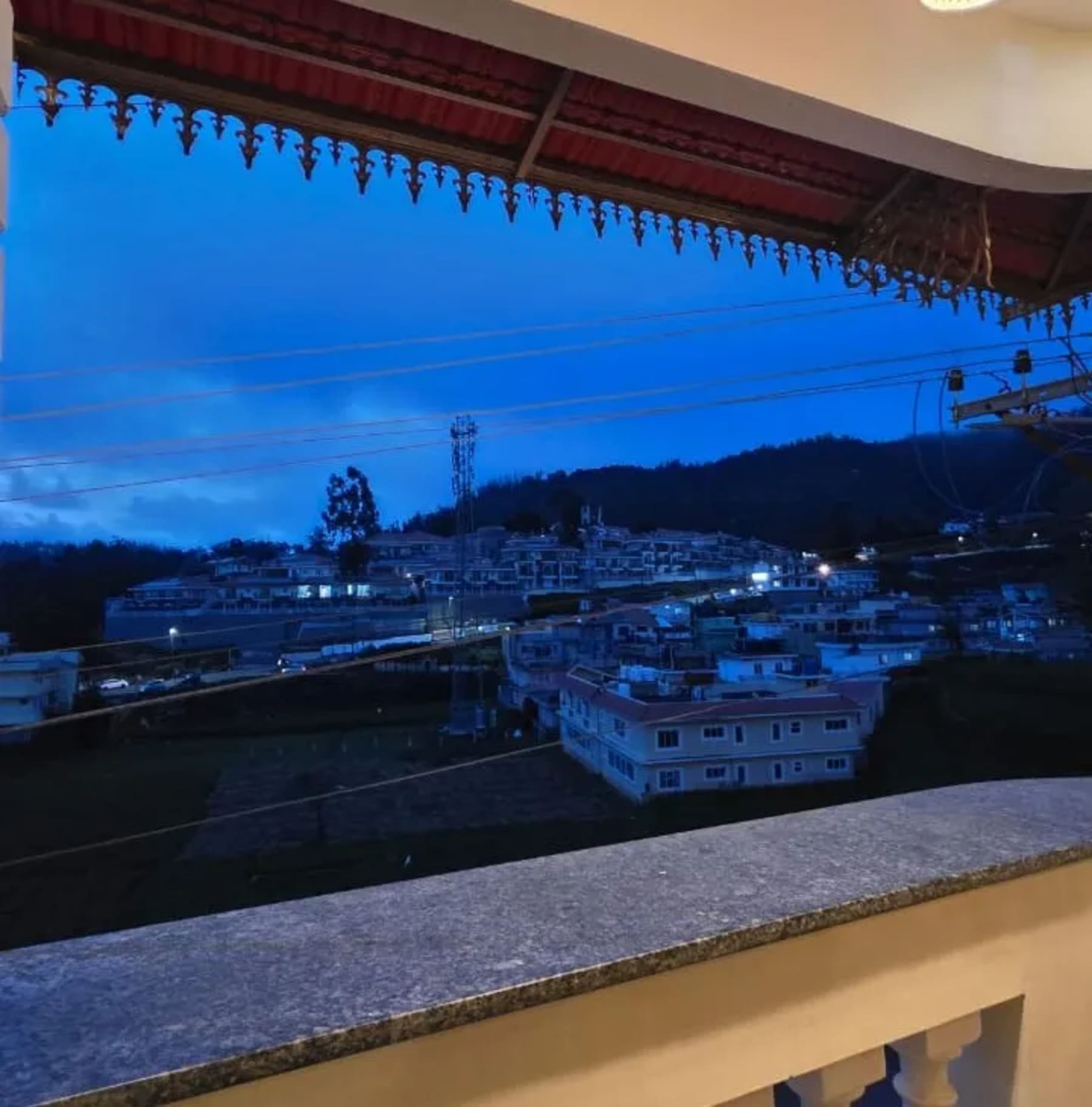 Hill view from Royal Palace Residency Ooty