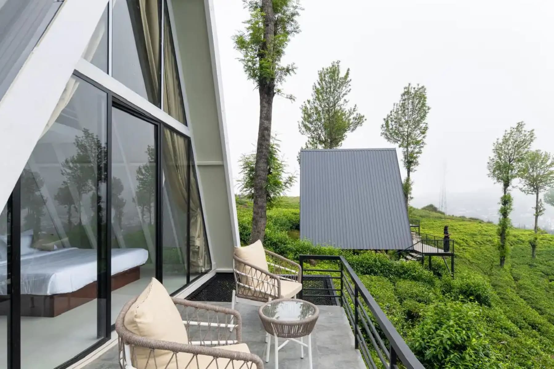 A-frame cottage exterior at Triangle Valley Ooty
