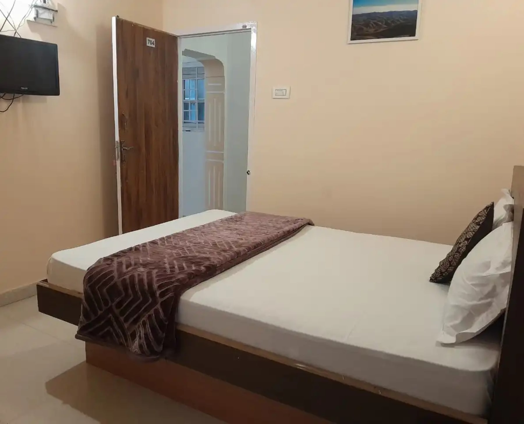 Bedroom interior at Ooty Meridian Residency