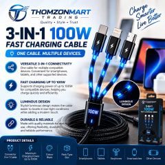 3-IN-1 100W FAST CHARGING CABLE