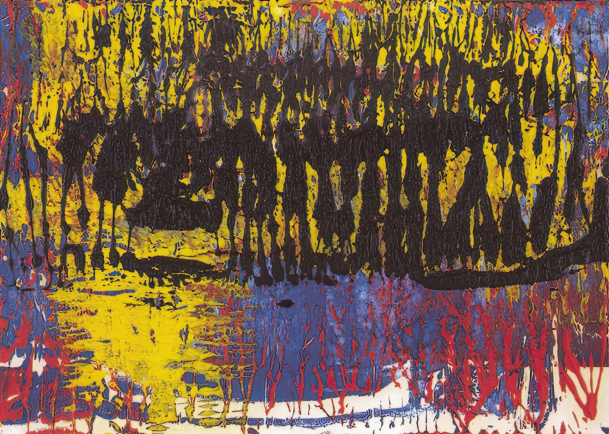 Untitled (Detail), 1988. Oil on paper. Deutsche Bank Collection